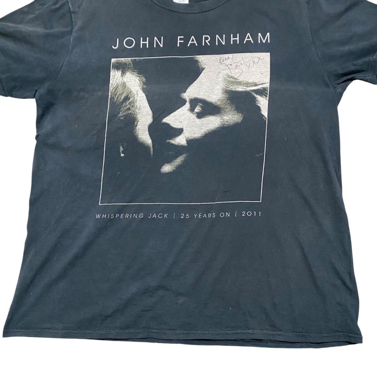 Band Tees Vintage John Farnham Signature Merch Whispering Jack 2011 Size US L / EU 52-54 / 3 - 6 Thumbnail