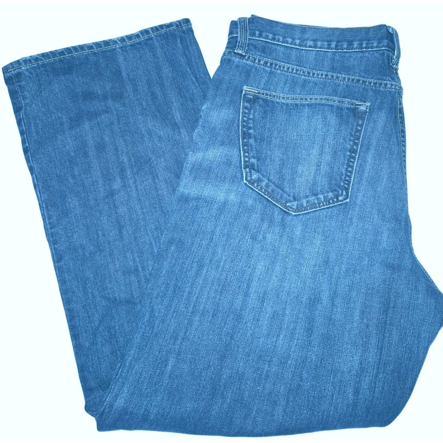 Banana Republic Banana Republic Mens Straight Leg Jeans 35x30 Dark Wash Deni Size US 35 - 3 Thumbnail