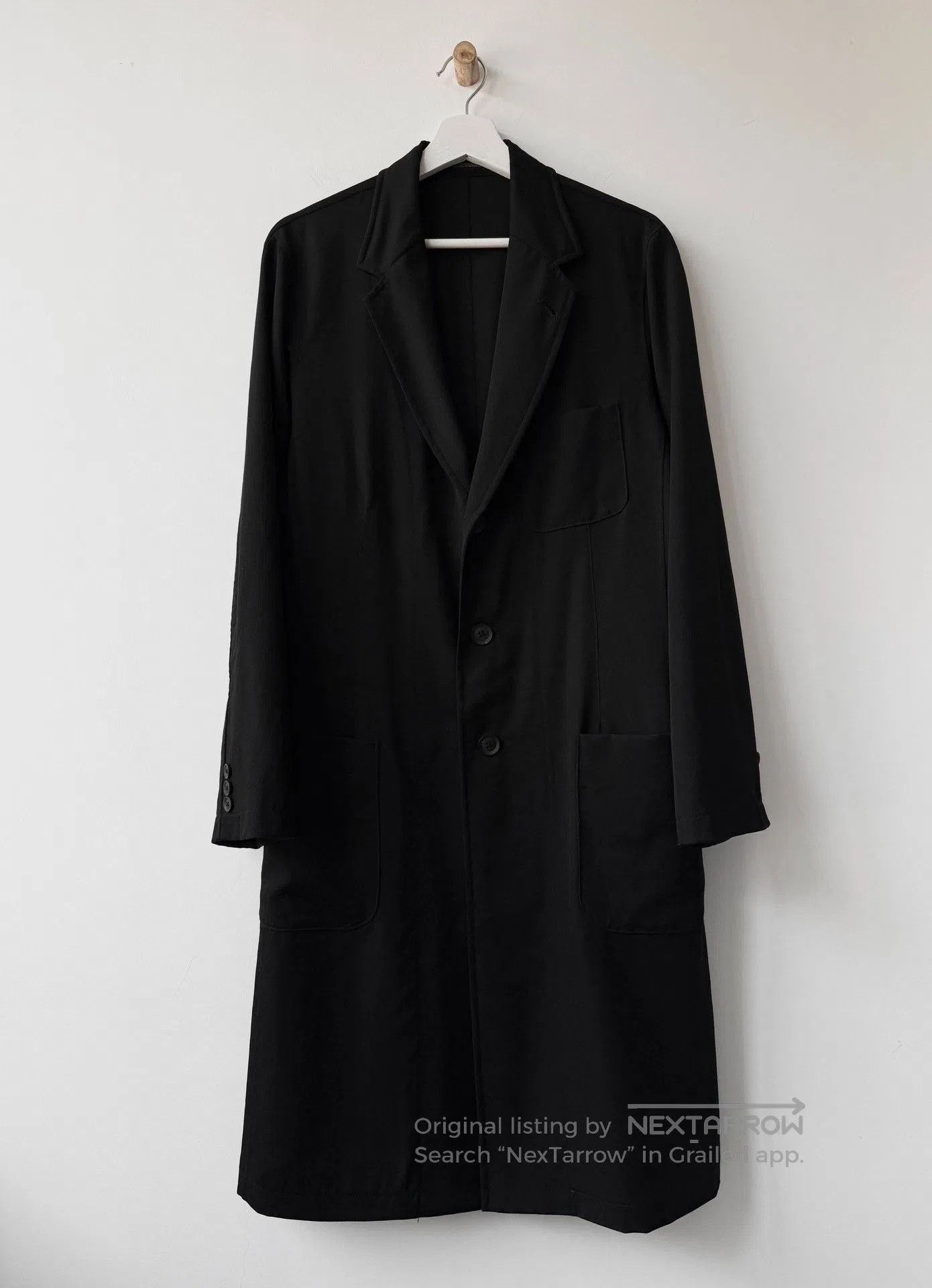 Yohji Yamamoto Yohji Yamamoto 21AW Gaba Wool Trench Coat. Size US M / EU 48-50 / 2 - 2 Thumbnail