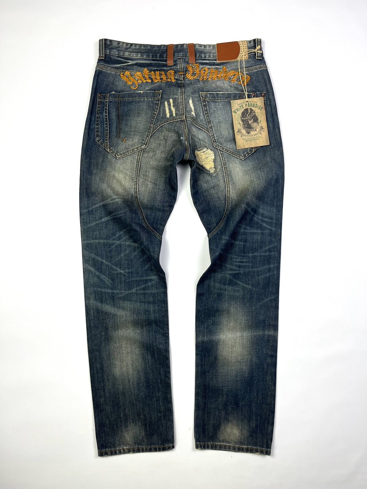 New! Yakuza Jeans Art Style Jesus Denim Japanese Brand