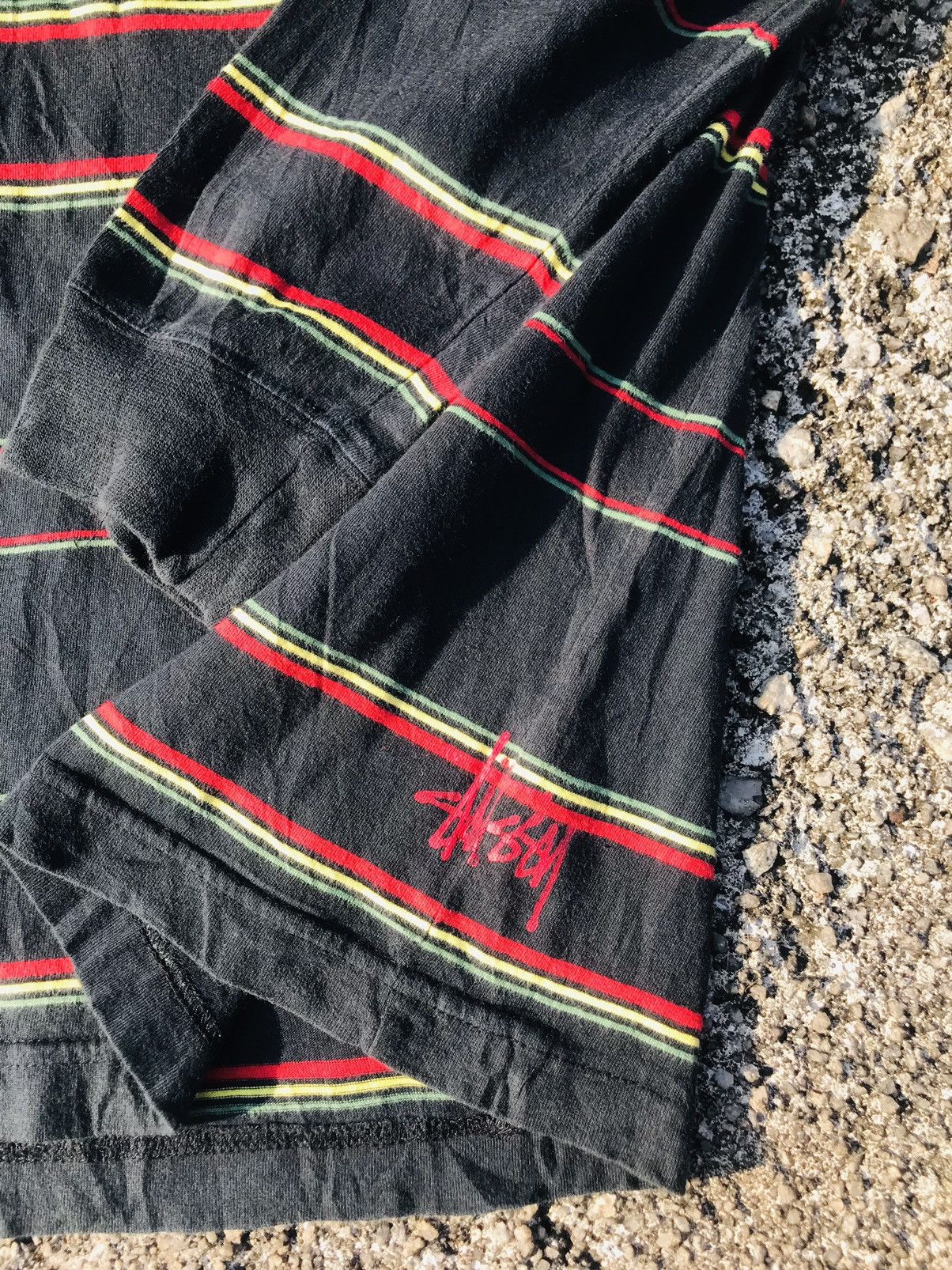 Stussy Vintage Stussy Rasta Polo Rugby Shirt Size US M / EU 48-50 / 2 - 4 Thumbnail