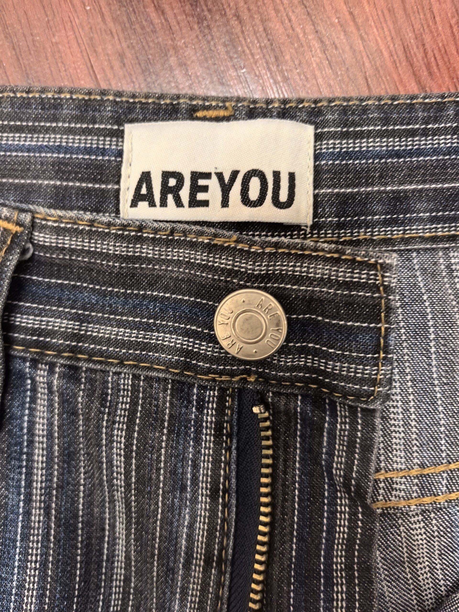 Kapital Vintage 00s Hickory Stripe Pants Flat Head Style Denim Jeans Size 28" / US 6 / IT 42 - 5 Thumbnail