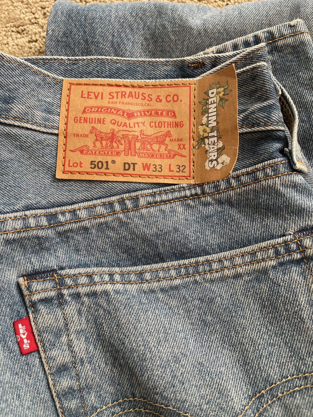 DENIM TEARS × Levi's Denim Tears x Levis 2pac Jeans Size US 33 - 1 Thumbnail
