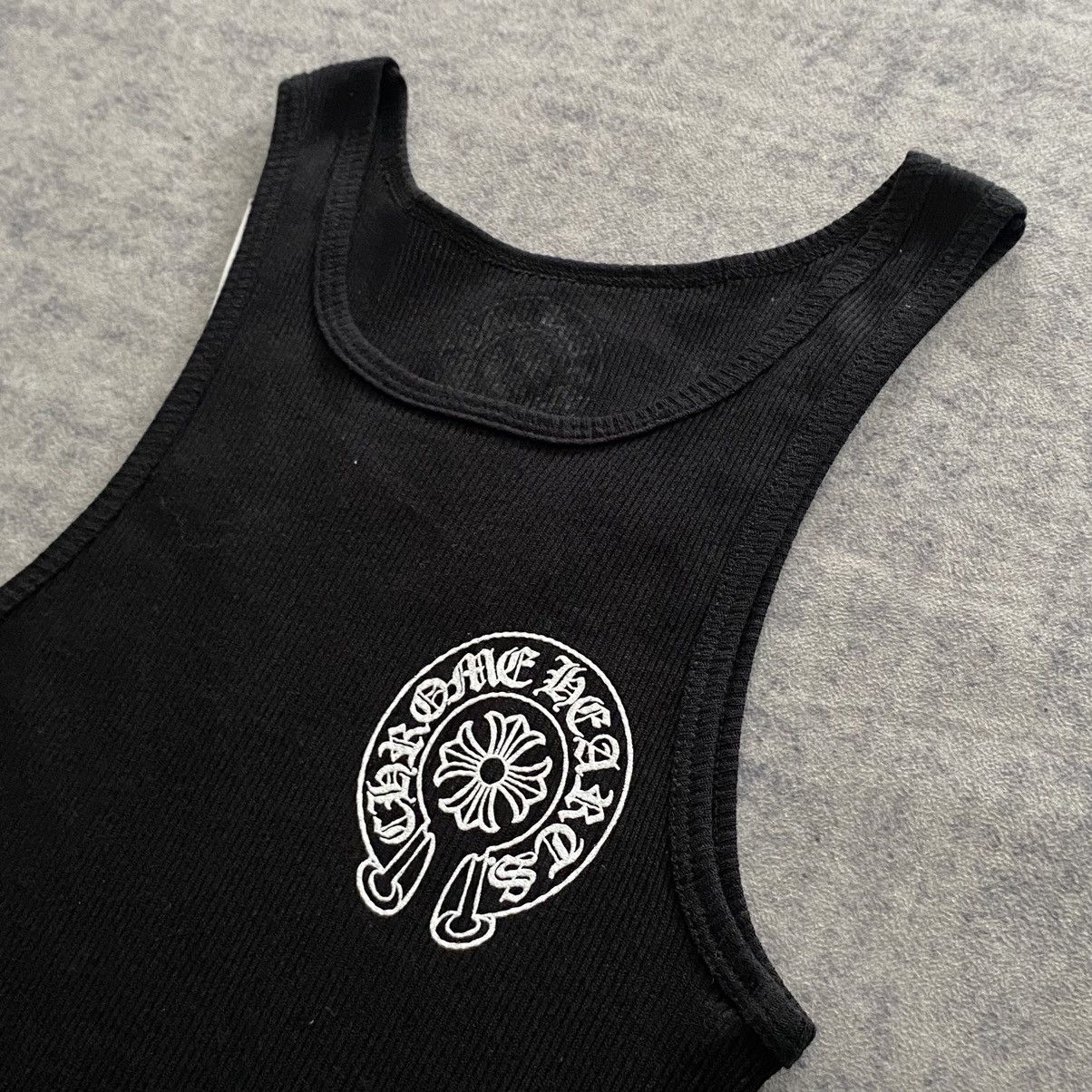Chrome Hearts CHROME HEARTS Horseshoe Tank Top BLACK | Grailed