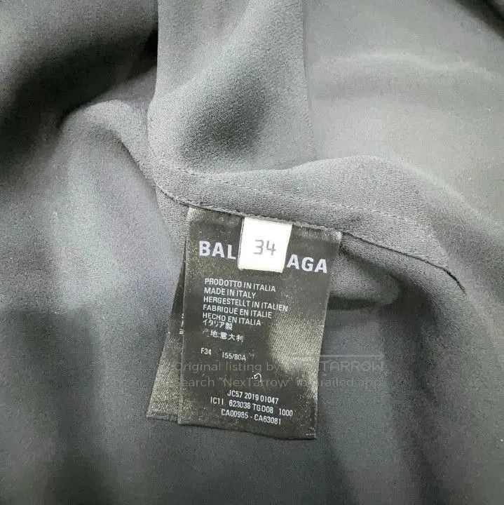Balenciaga Balenciaga Black Long Sleeve Shirt with Logo. Size US XS / EU 42 / 0 - 1 Thumbnail