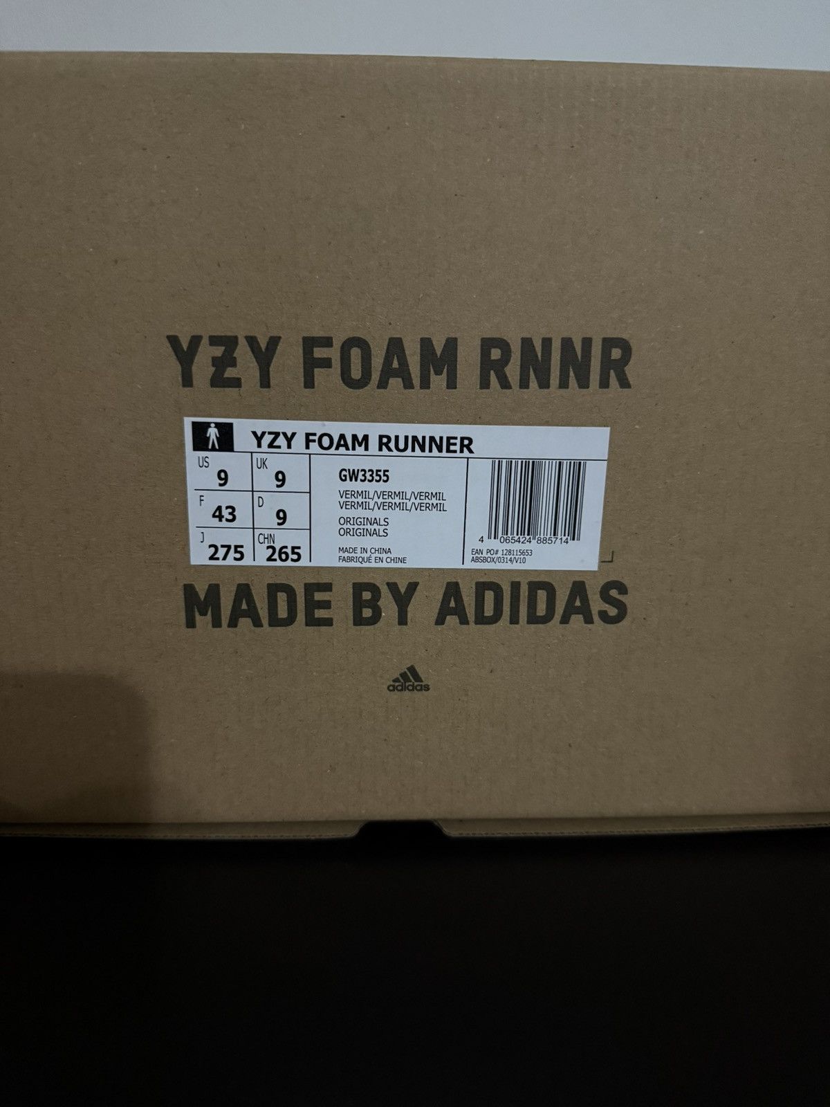 Adidas × Kanye West Adidas Yeezy Foam Runner Vermillion Size UK9/US9 Size US 9 / EU 42 - 7 Thumbnail