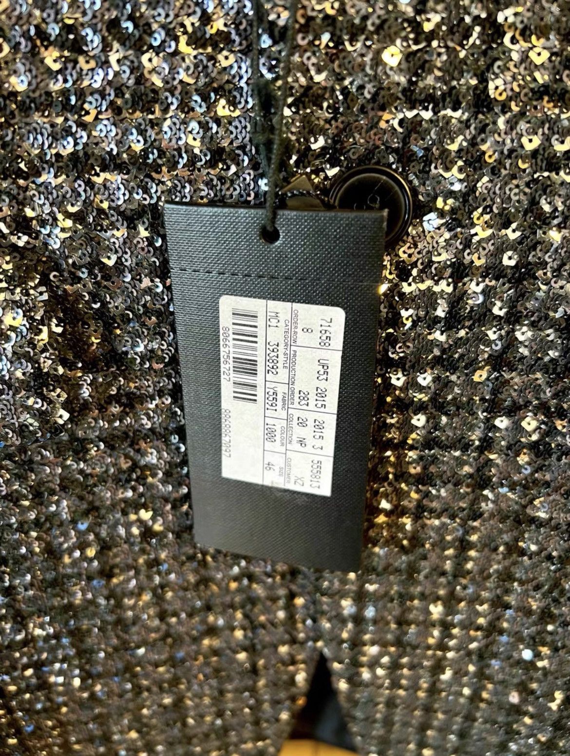 Hedi Slimane × Saint Laurent Paris 15FW Sequins Emboridered Blazer sz46 Size 46R - 5 Thumbnail
