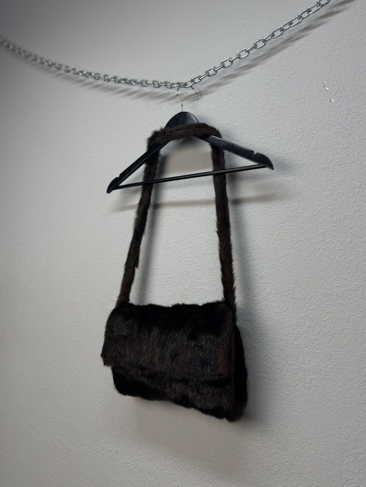 If Six Was Nine Vintage Hysteric Glamour Style Fur Rabbit Opium Bag Gothic Size ONE SIZE - 4 Thumbnail