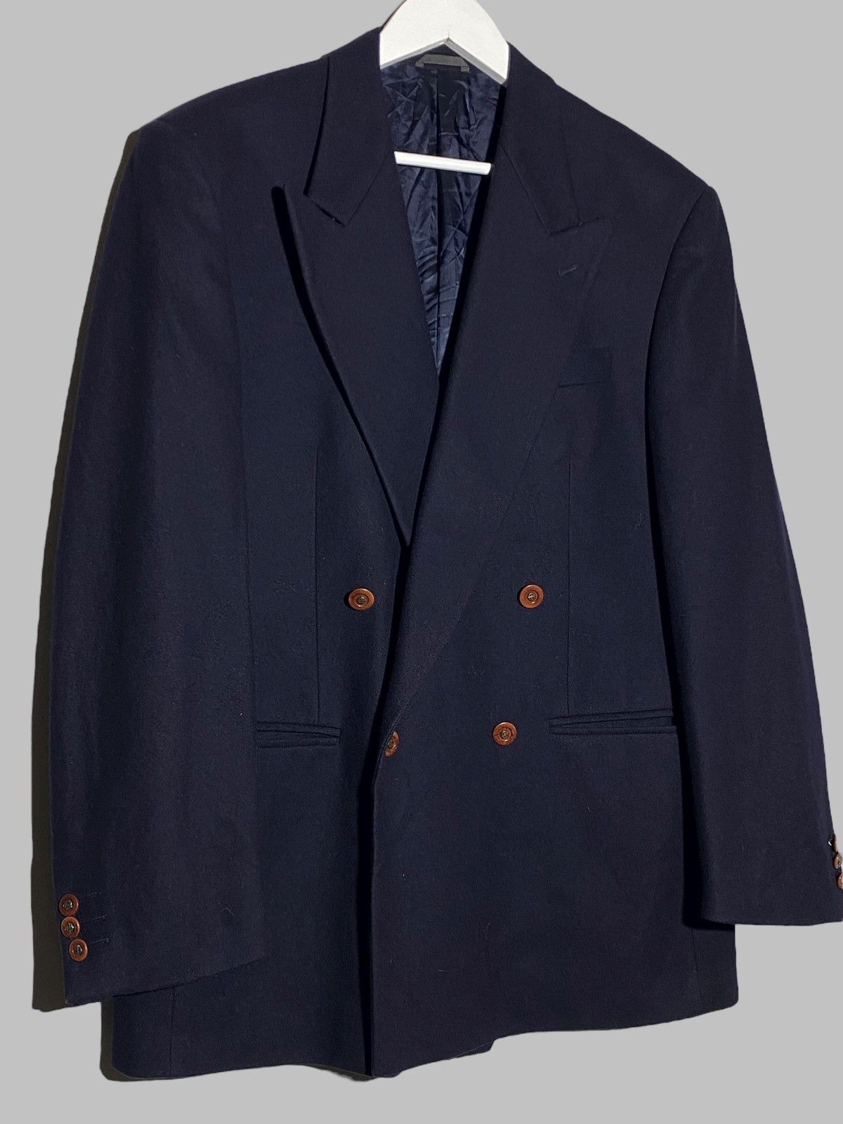 Missoni Missoni Example Double Breasted Blue Wool Blazer Size 50R - 3 Thumbnail