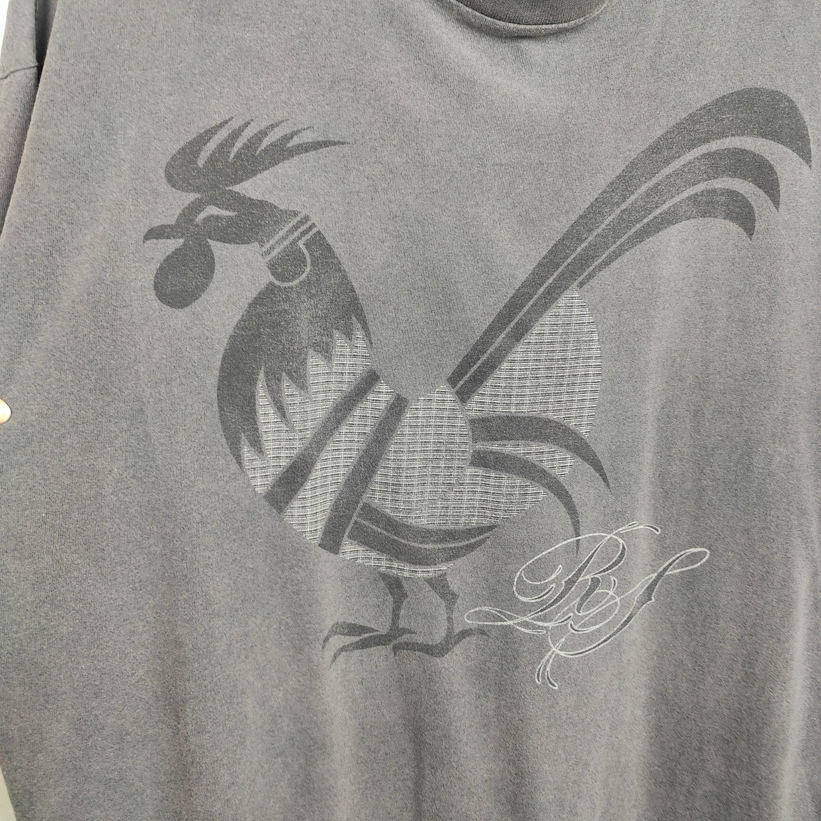 Rogue Status Vintage Y2K Rogue Status T-Shirt XL Gray Rooster Graphic Size US XL / EU 56 / 4 - 2 Thumbnail