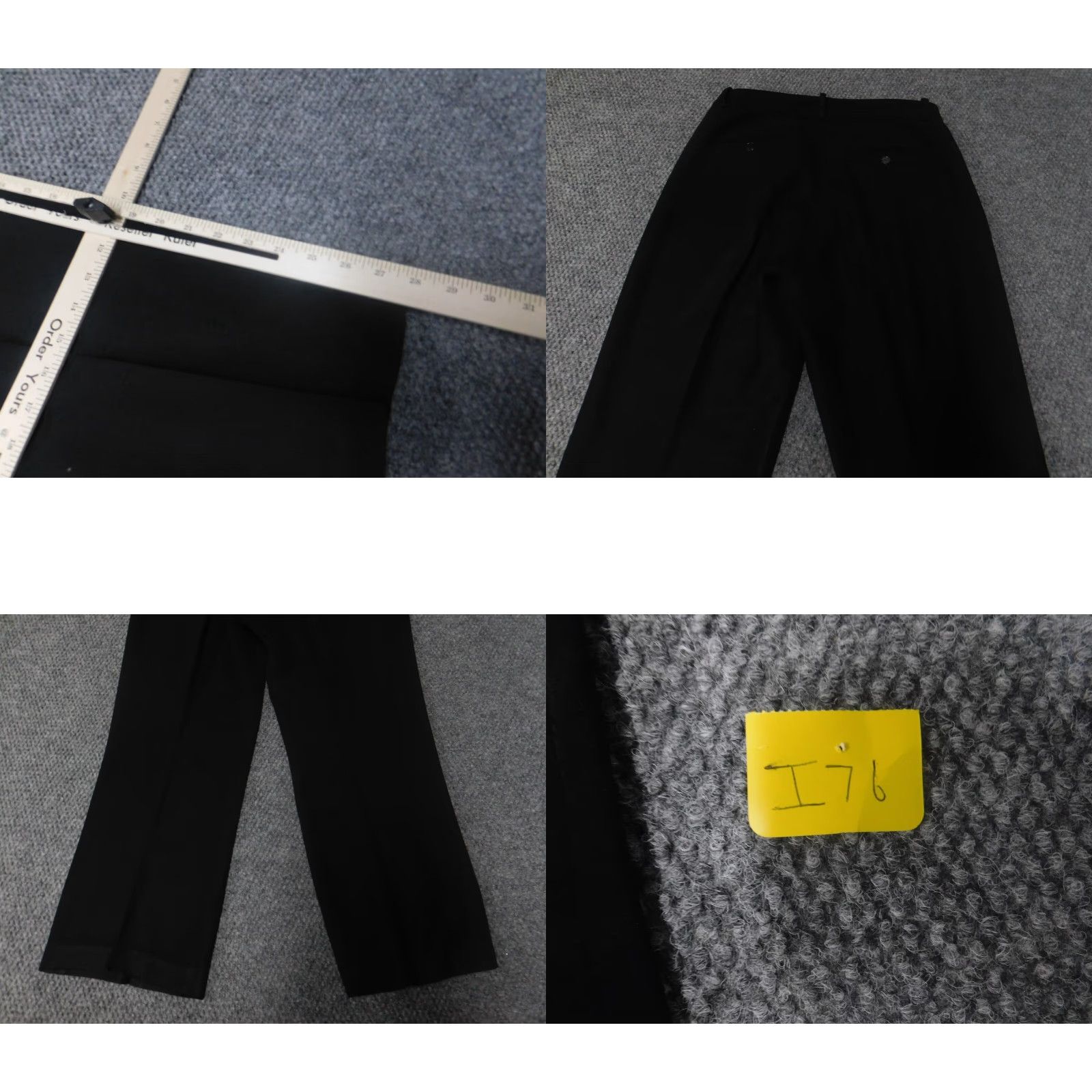 Calvin Klein Calvin Klein Womens Pants 6 Black Straight Casual Cotton Lyocell Knit Zipper Regular Inseam 28in Collegiate? Size 28" / US 6 / IT 42 - 9 Thumbnail