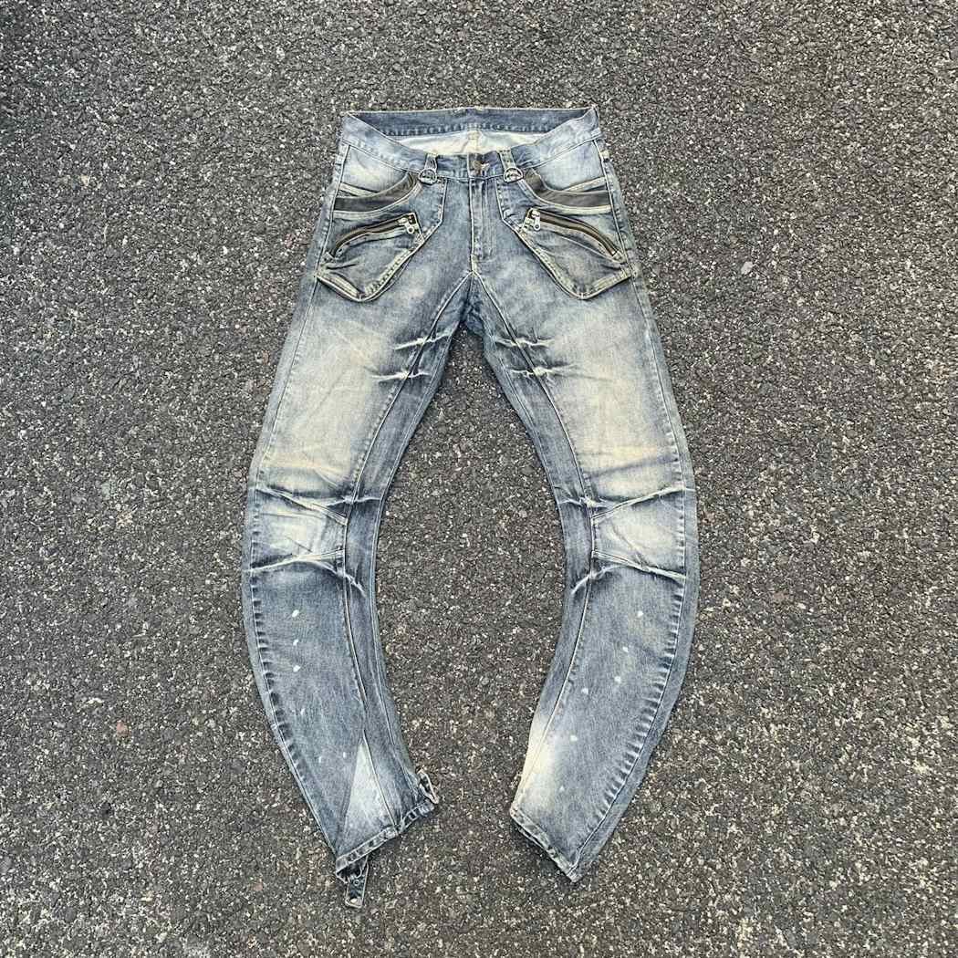image of If Six Was Nine x Ppfm Vintage Ppfm Jeans Curve/banana Seditionaries Denim Pantsw32 in Blue, Men's