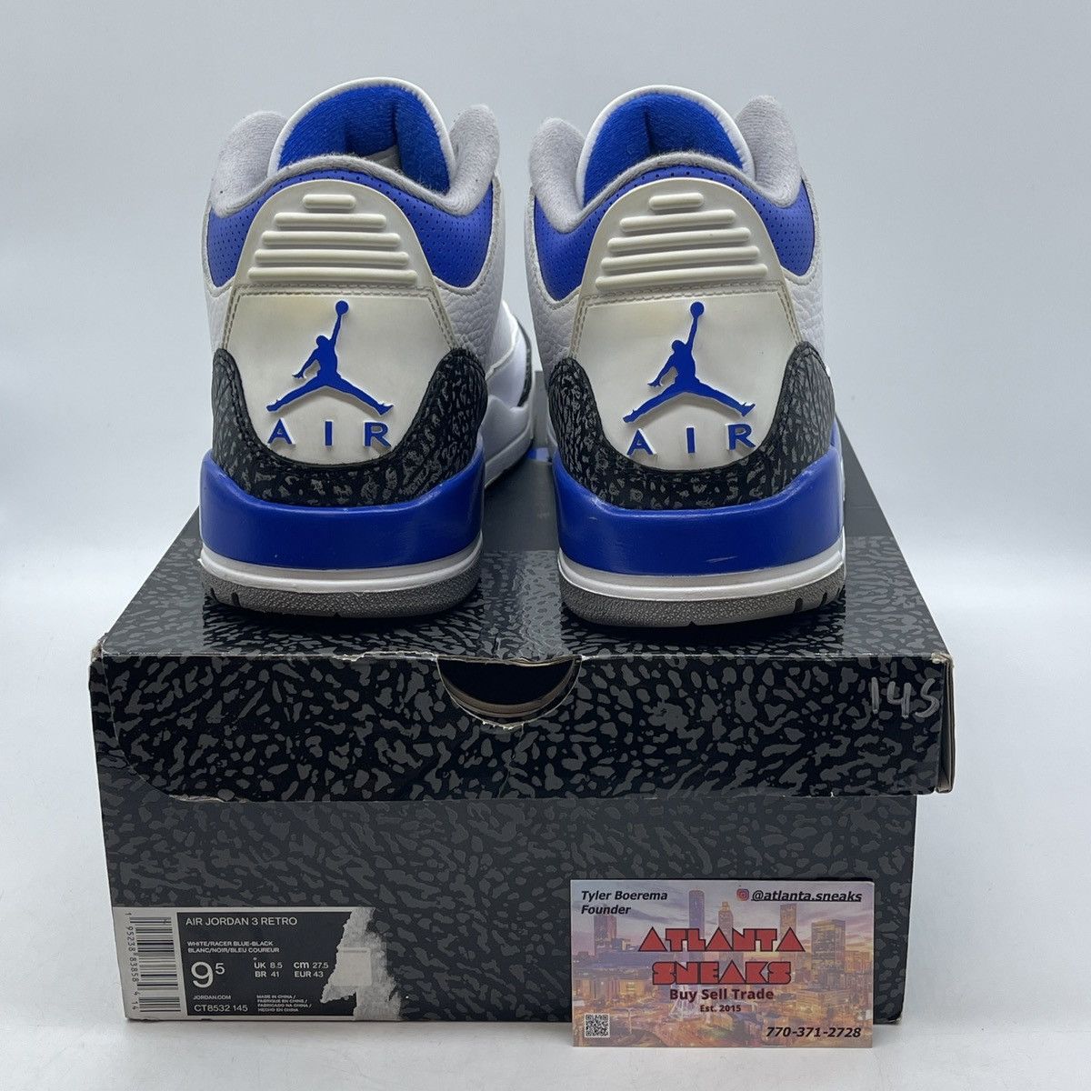 Jordan Brand Air Jordan 3 racer blue Size US 9.5 / EU 42-43 - 3 Thumbnail