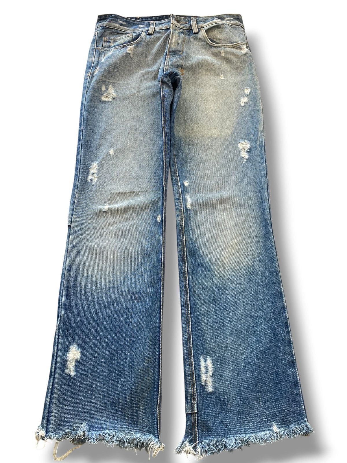 Ksubi Ksubi Faded Wash Distressed Style Hairy Leg Size US 28 / EU 44 - 1 Thumbnail