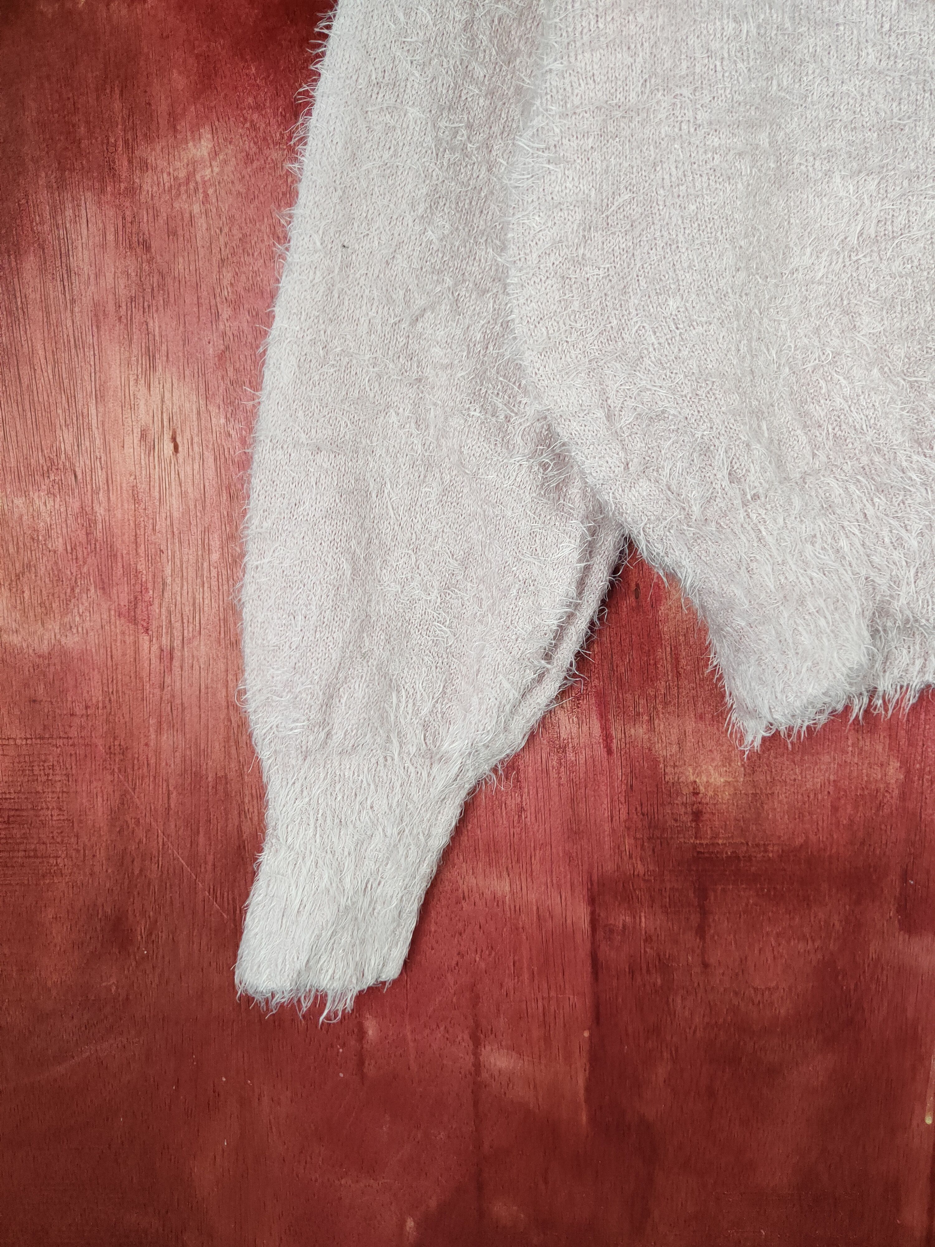 Japanese Brand × Vintage Earth Music & Ecology Pink Fur Mohair Knitwear Size M / US 6-8 / IT 42-44 - 4 Thumbnail