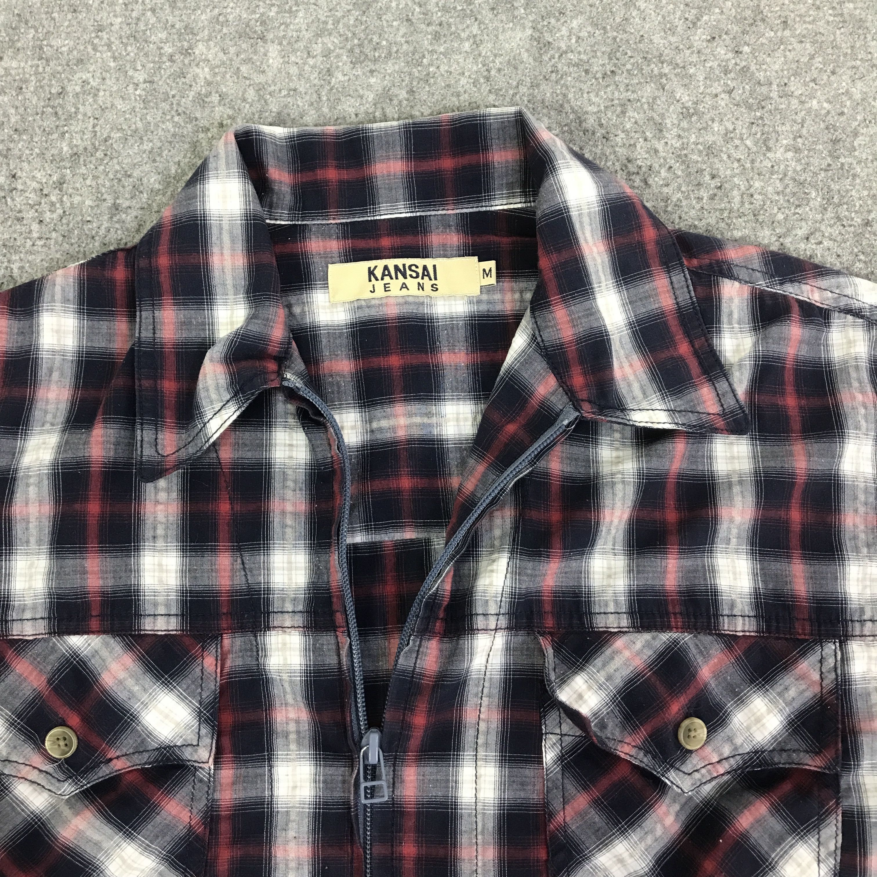 Kansai Yamamoto kansai yamamoto Flannel zipper jacket K109B1 Size US M / EU 48-50 / 2 - 8 Thumbnail