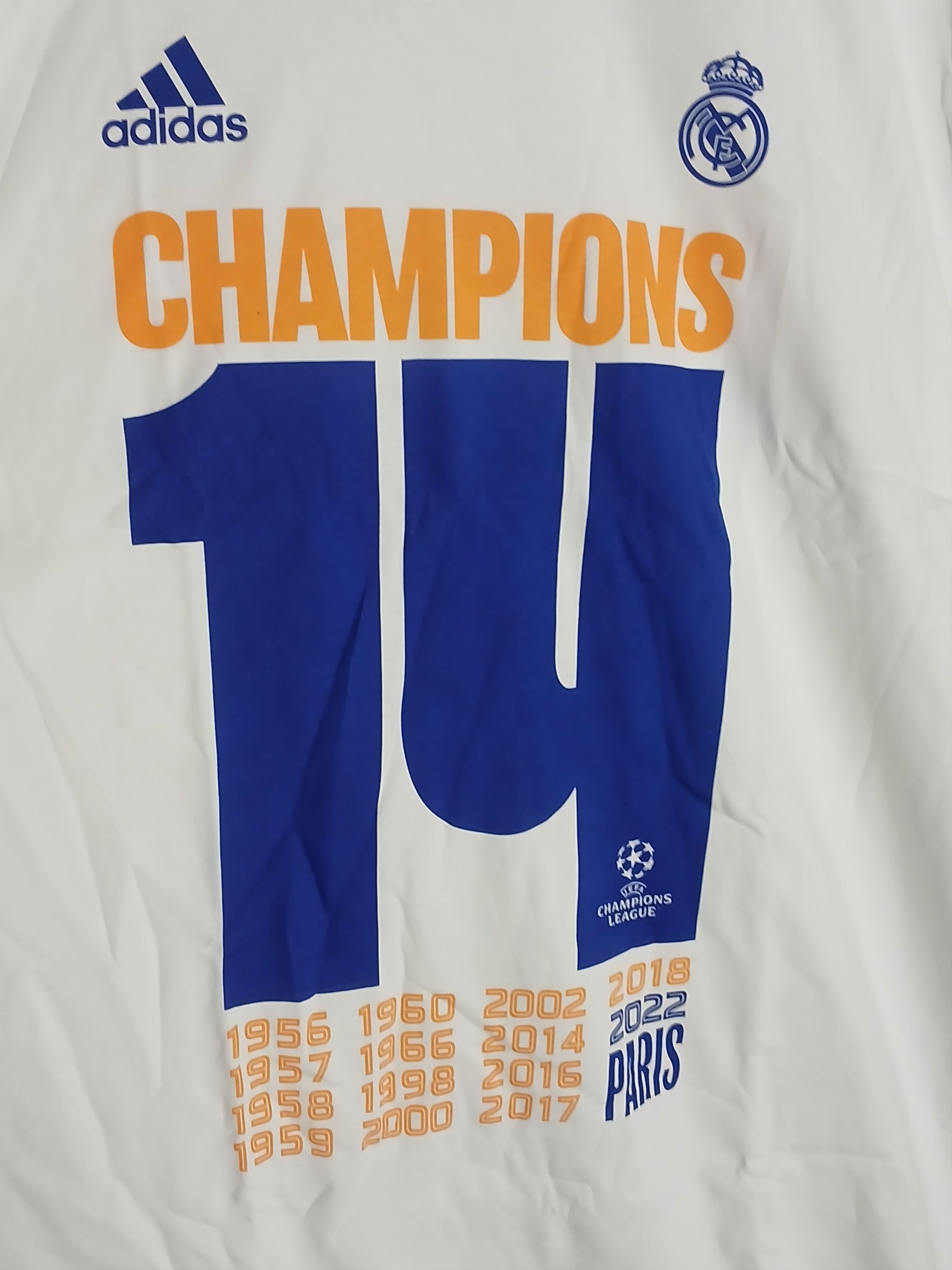 Adidas 3XL New Real Madrid 14 Champions League Football T-Shirt Size US XXL / EU 58 / 5 - 3 Thumbnail