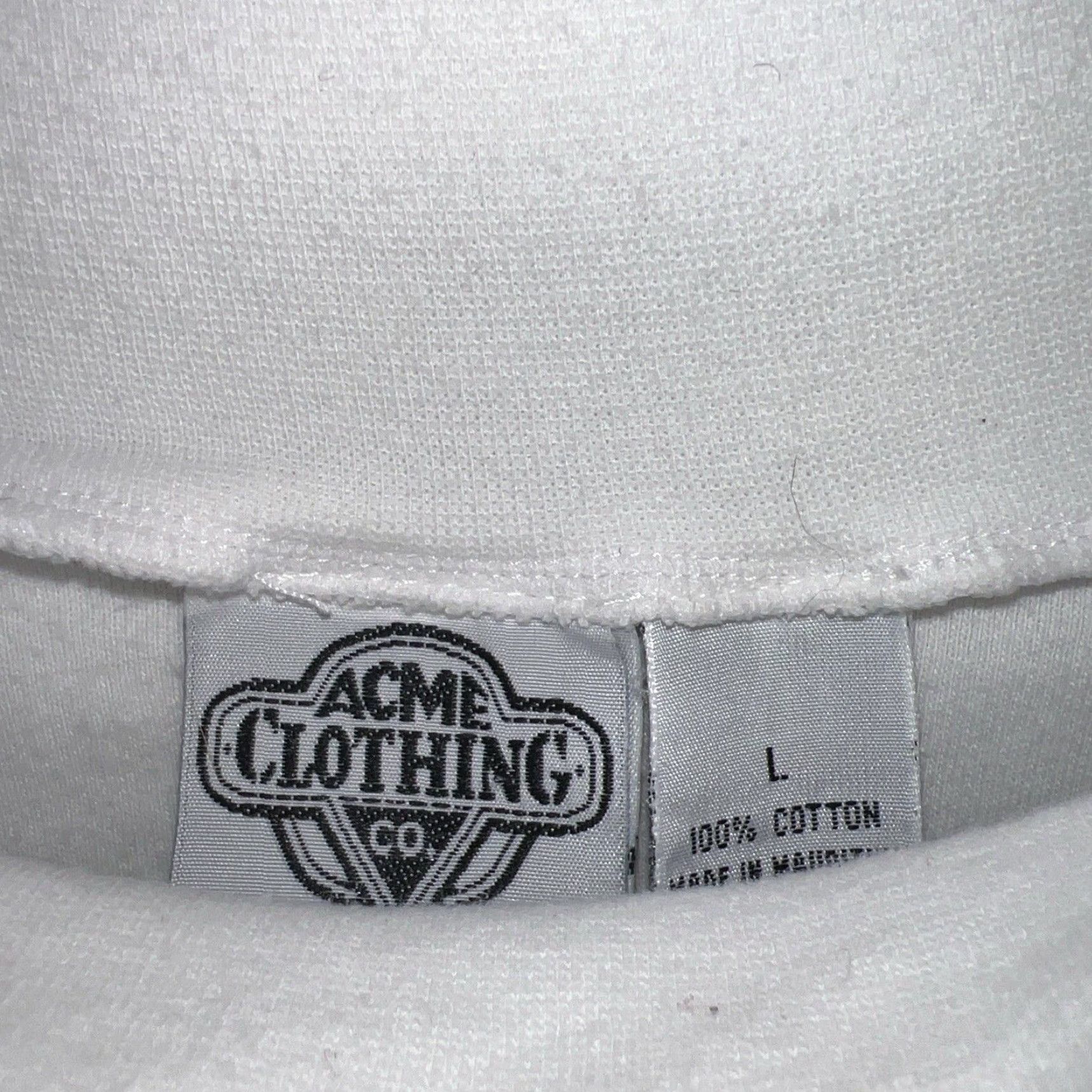 CO VTG Acme Clothing Co Marvin Martian White Turtle Meck Shirt Mens Size L Size US L / EU 52-54 / 3 - 4 Thumbnail