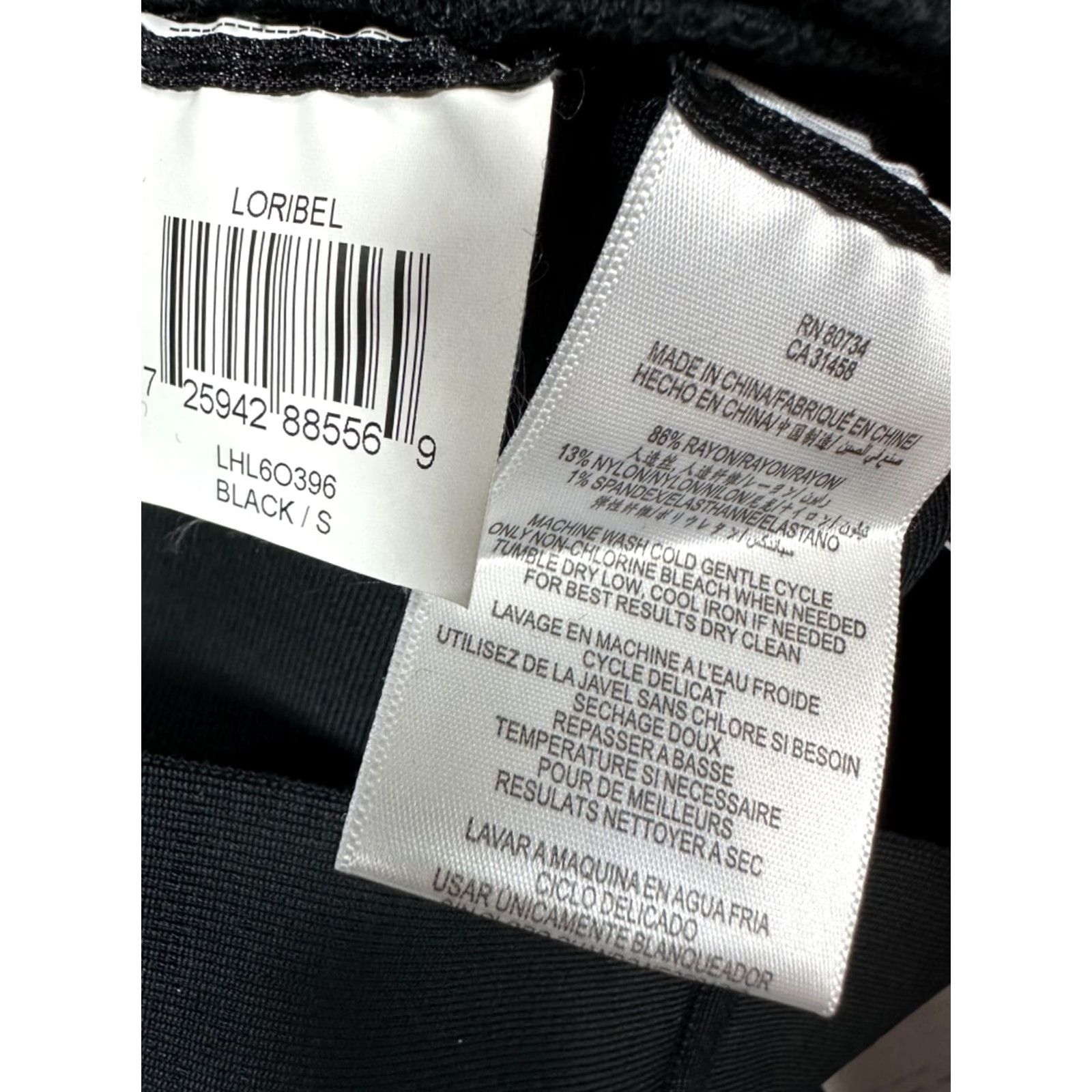 Bcbgmaxazria BCBGMAXAZRIA Womens Tank Dress Black Small Back Zip Knee Length Rayon Blend Shirt Dress Women XS S? Size S / US 4 / IT 40 - 7 Thumbnail
