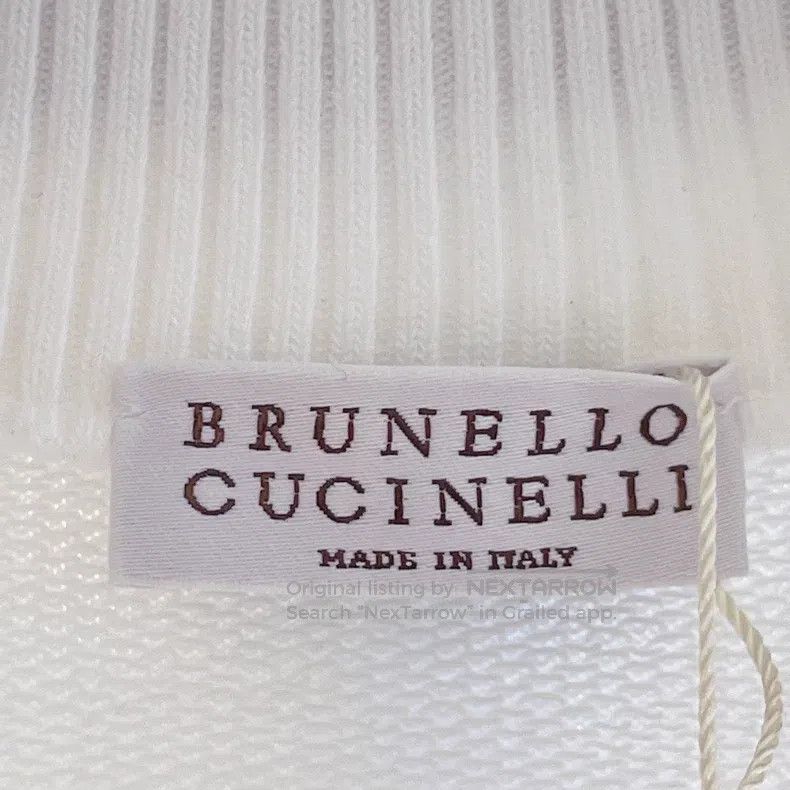 Brunello Cucinelli Brunello Cucinelli White tennis racket sweatshirt Size XS / US 0-2 / IT 36-38 - 7 Thumbnail
