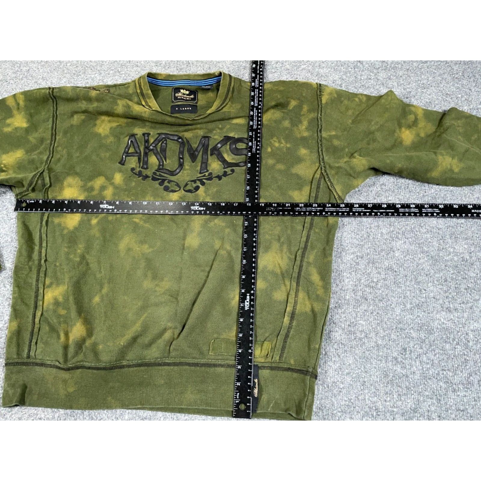 Akademiks 90s Akademiks Tie Dye Sweatshirt Adult XL Green Graphic Pullover Mens Size US XL / EU 56 / 4 - 7 Thumbnail