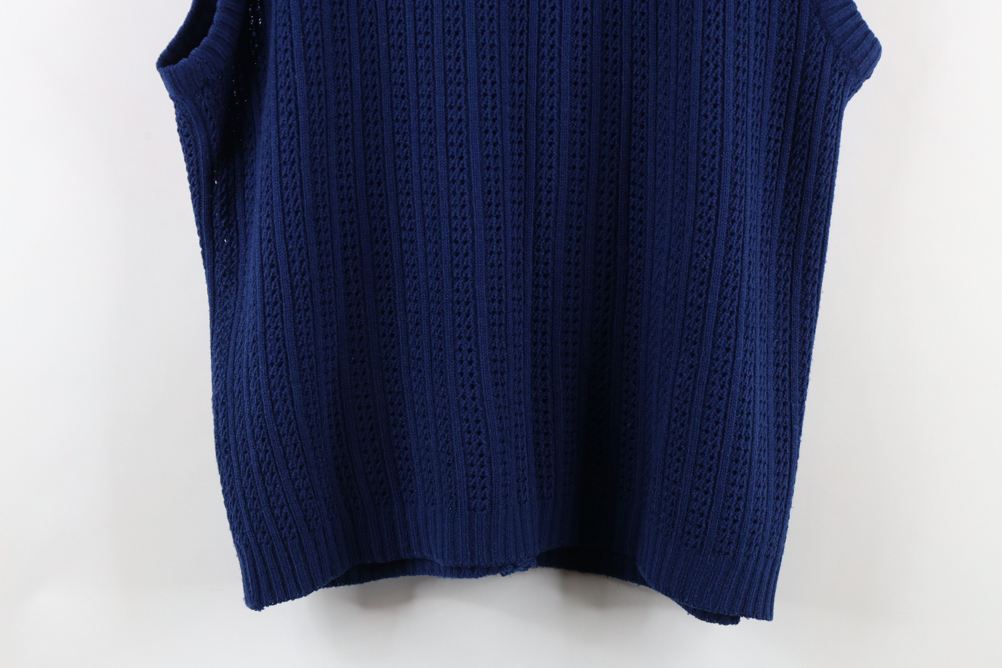 Vintage Vintage 70s Streetwear Ribbed Knit Cardigan Sweater Vest Size M / US 6-8 / IT 42-44 - 11 Thumbnail