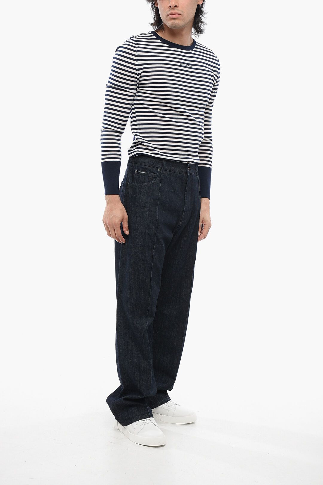 Dolce & Gabbana og1mm0825 Dark Washed Denim in Blue Size US 36 / EU 52 - 3 Thumbnail