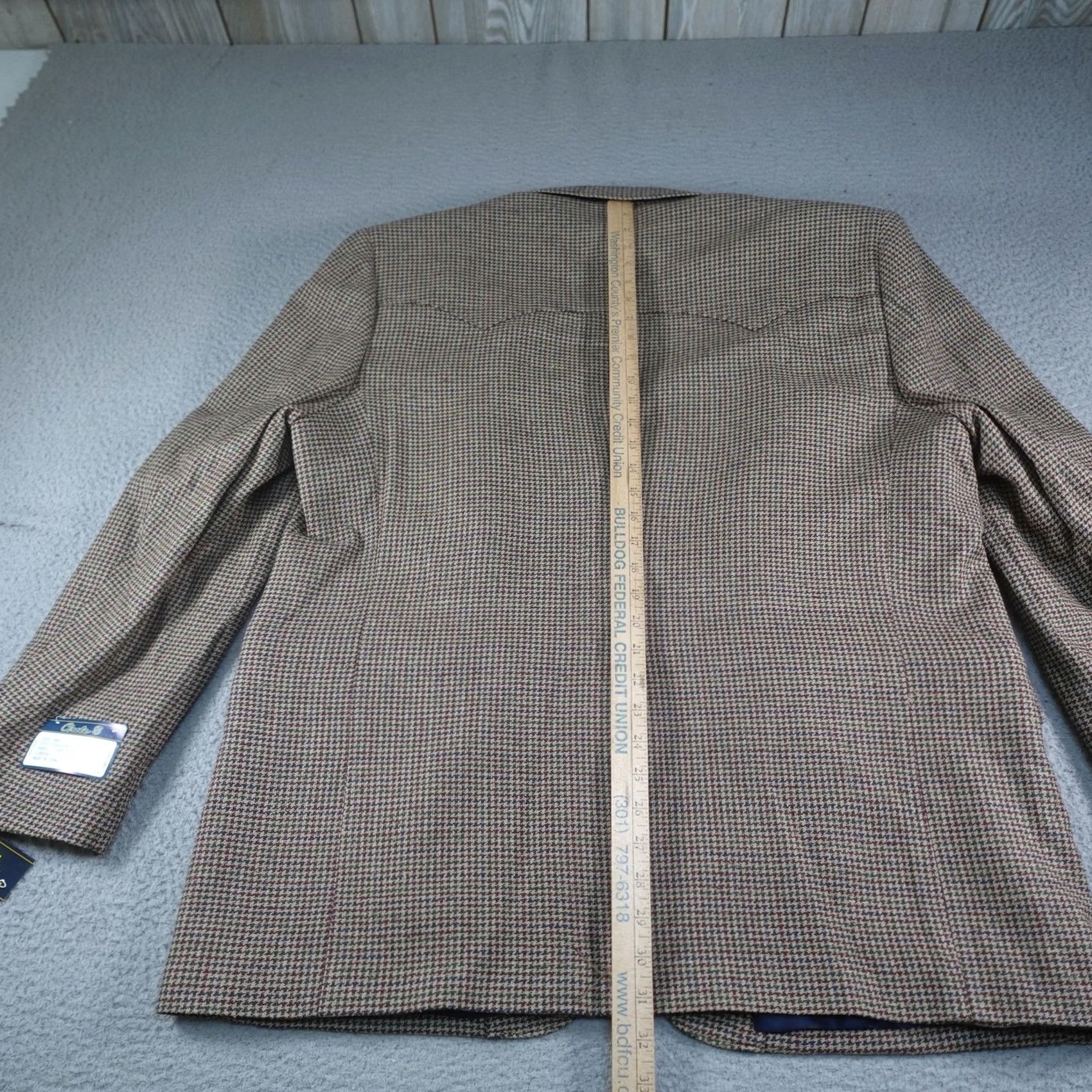 Vintage Circle S Blazer Mens 50R Brown Silk Tweed Western Rockabilly Cowboy Rodeo Ranch Jacket/Coat Blazer Shirt? Size 50R - 6 Thumbnail