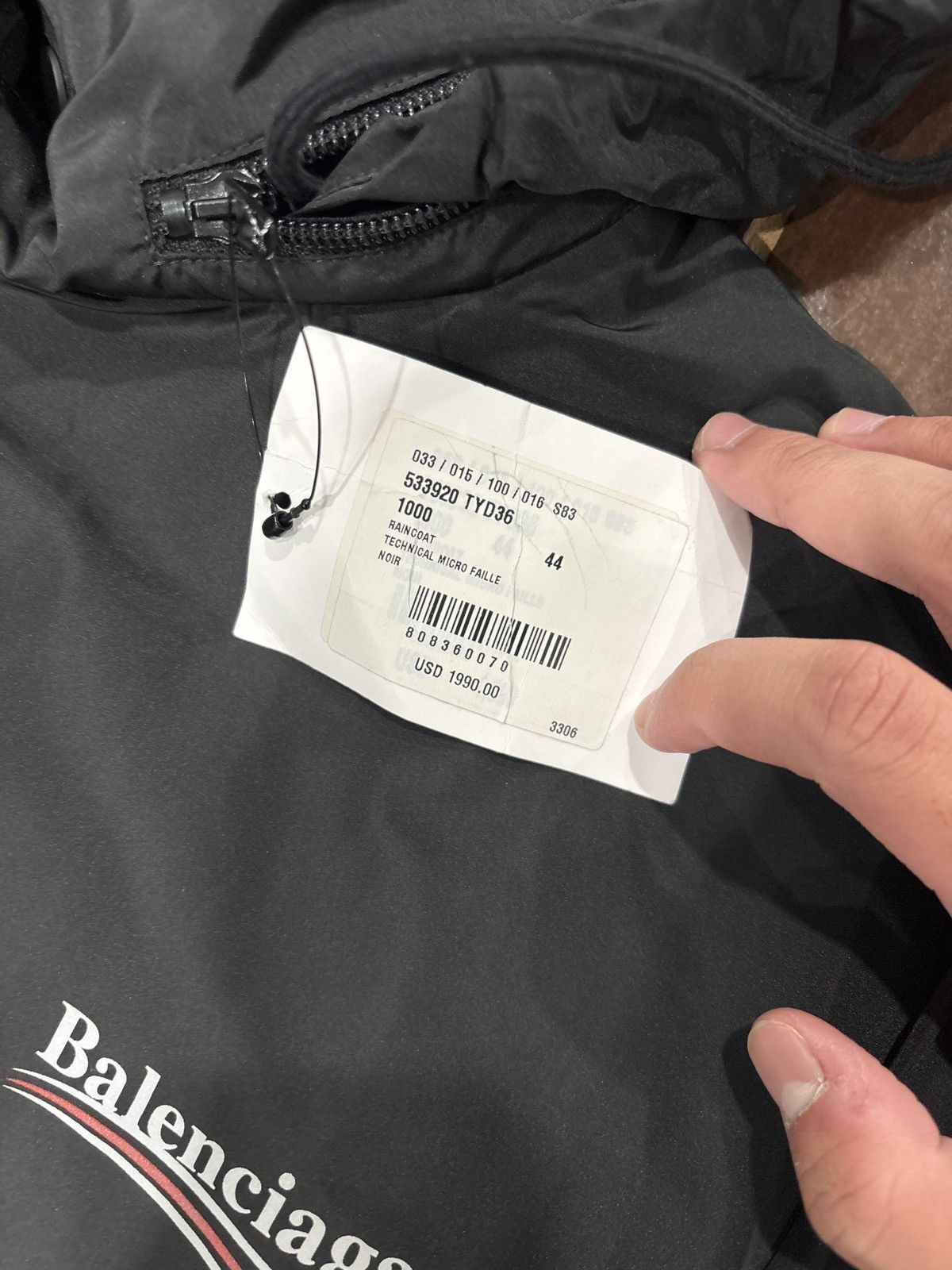 Balenciaga NEW Balenciaga Political Campaign Jacket Anorak SZ 44/XL Size US XL / EU 56 / 4 - 6 Thumbnail