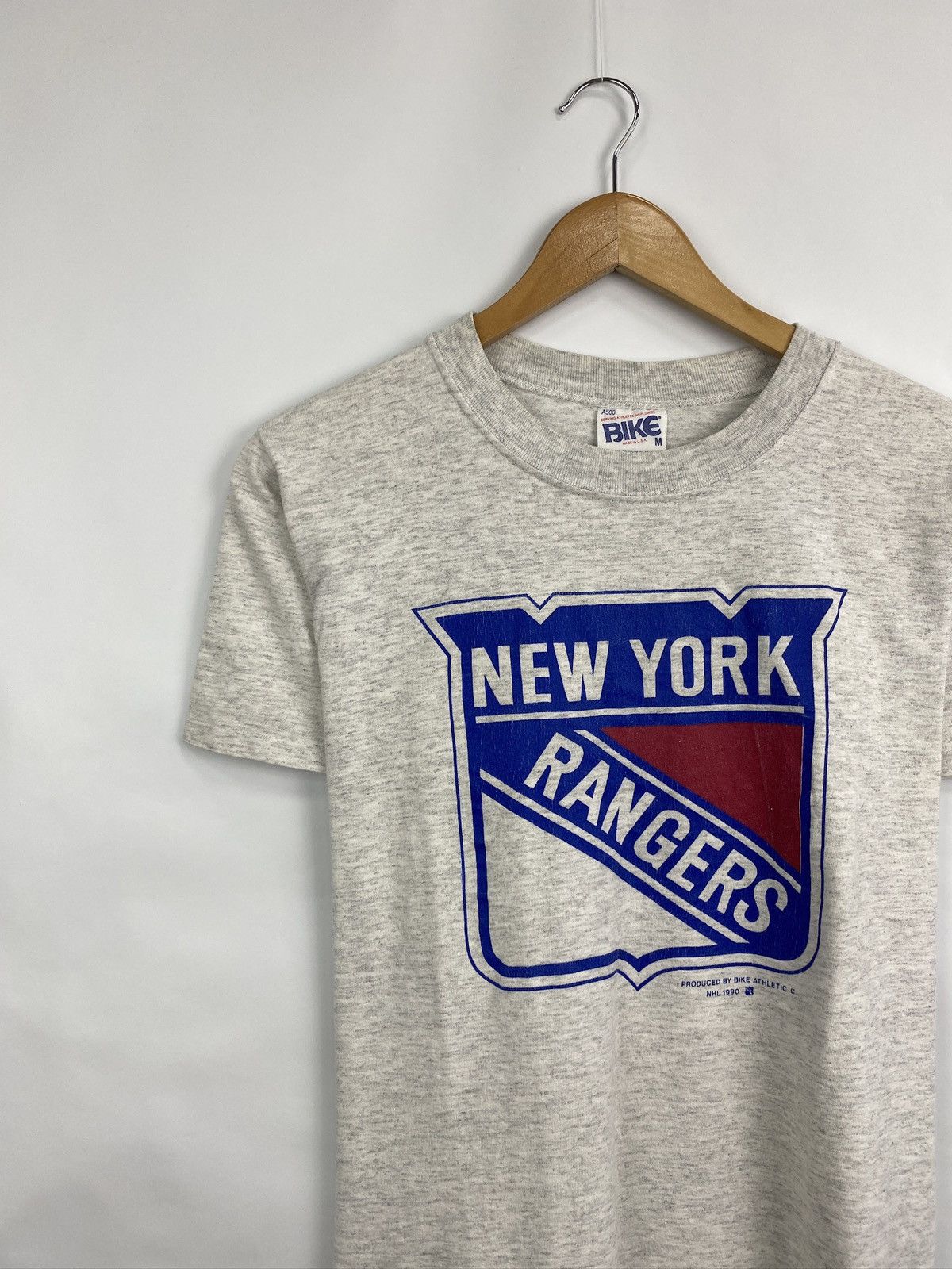 NHL 🇺🇸 Vintage 1990 New York Rangers NHL Athletic Jersey T-Shirt Size US M / EU 48-50 / 2 - 2 Thumbnail