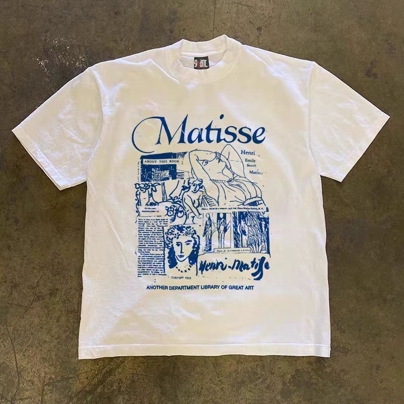 Vintage White washed retro hip-hop print t-shirt Size US M / EU 48-50 / 2 - 1 Thumbnail