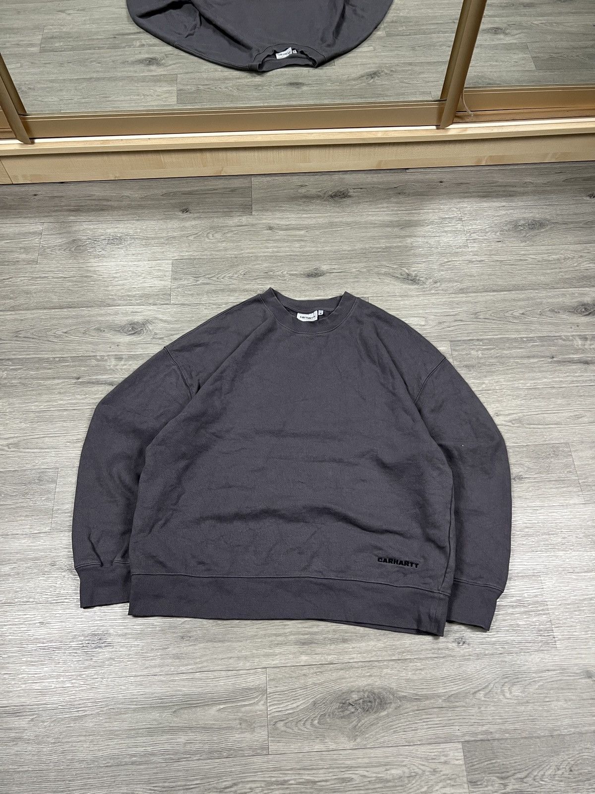 Carhartt Carhartt WIP Link Script Sweat Rhino Black mens size M Size US M / EU 48-50 / 2 - 4 Thumbnail
