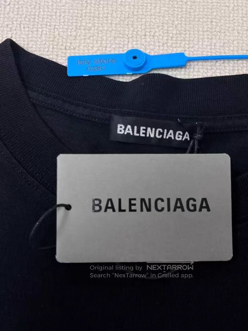Balenciaga Balenciaga Letter Logo Printed Loose Short Sleeve Size S / US 4 / IT 40 - 7 Thumbnail