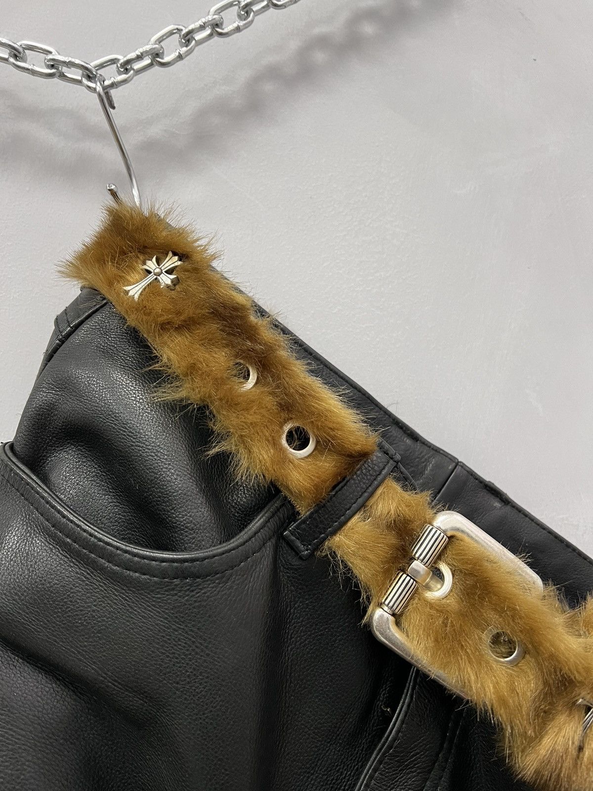 Hysteric Glamour × If Six Was Nine VINTAGE AVANT-GARDE GOTHIC LEATHER BELT RICK OWENS STYLE Size ONE SIZE - 10 Thumbnail