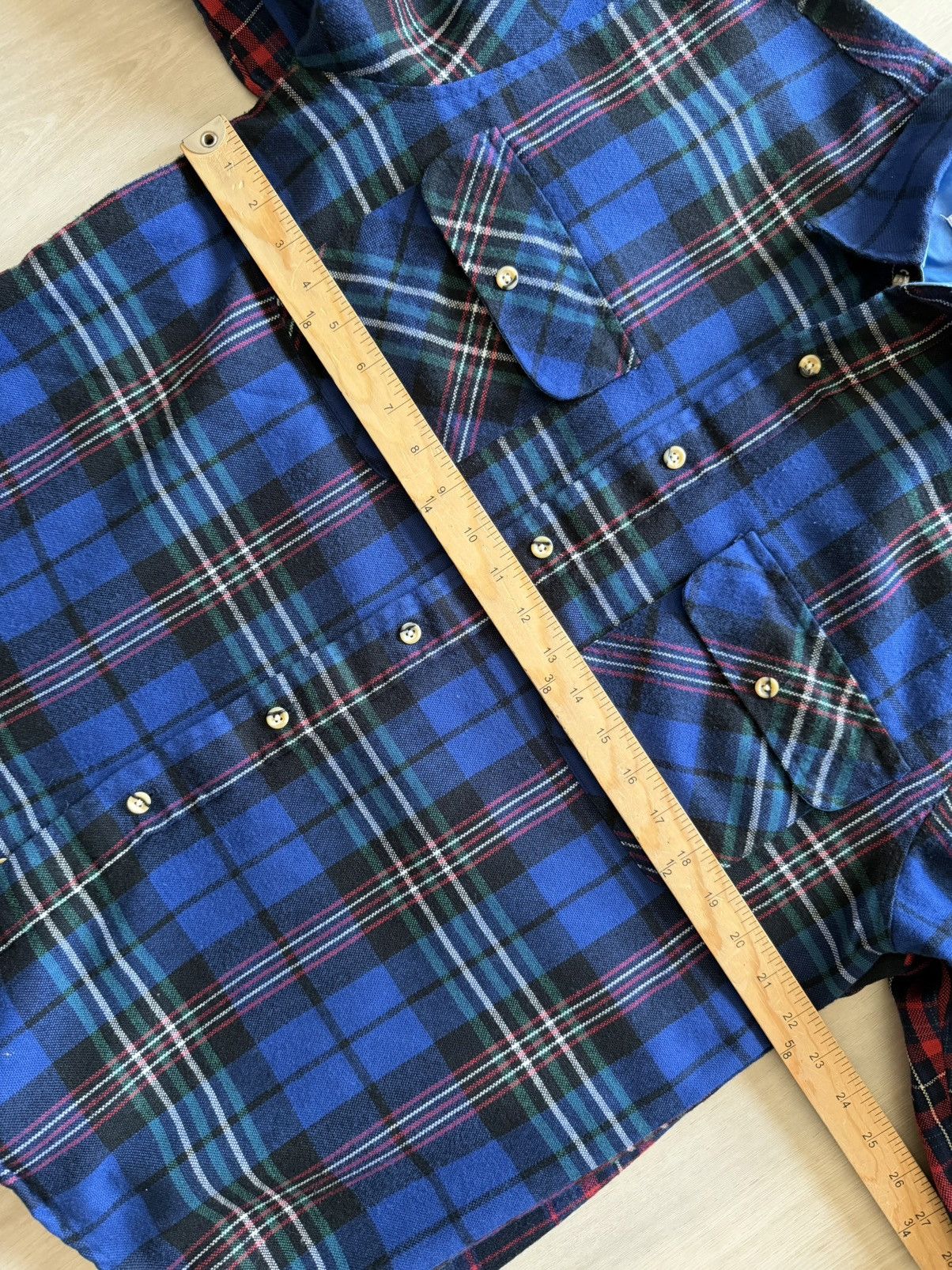 Vintage 2 Vintage 70s Sears The Mens Store Flannel Wool Blend Sz M Size US M / EU 48-50 / 2 - 10 Thumbnail