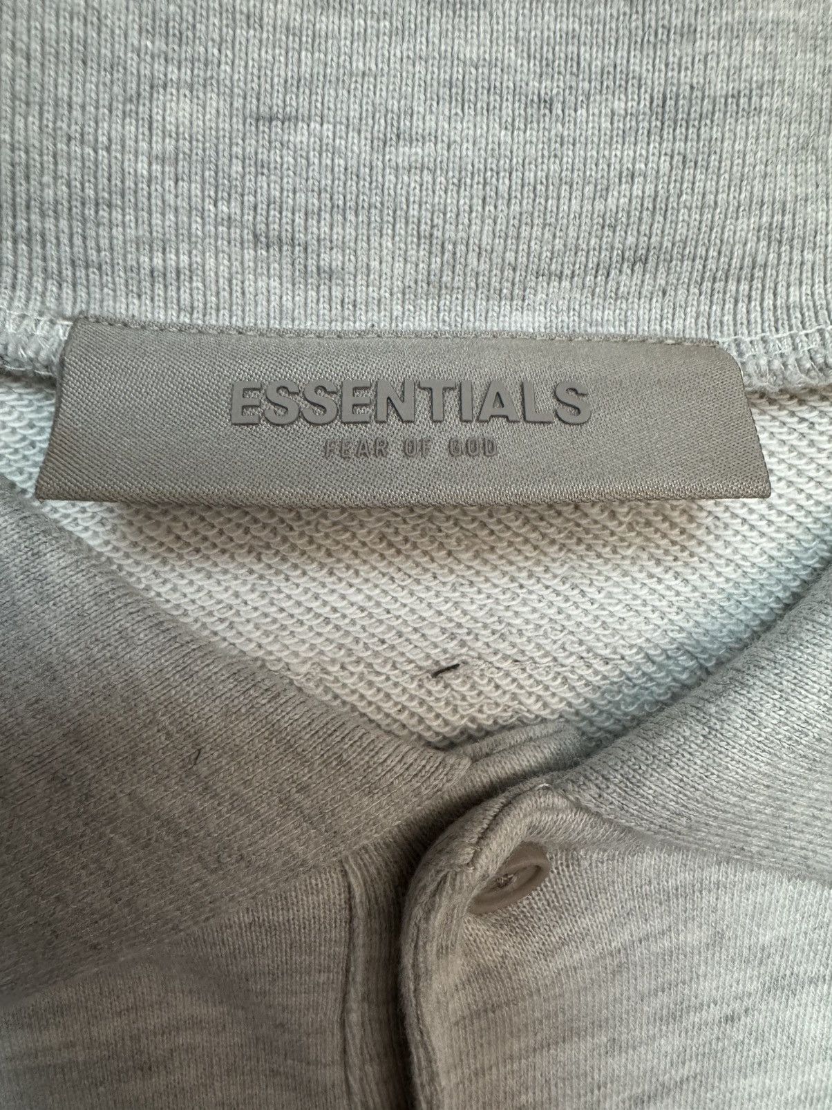 Essentials × Fear of God Essentials L/S Polo Light Oatmeal Size US M / EU 48-50 / 2 - 3 Thumbnail