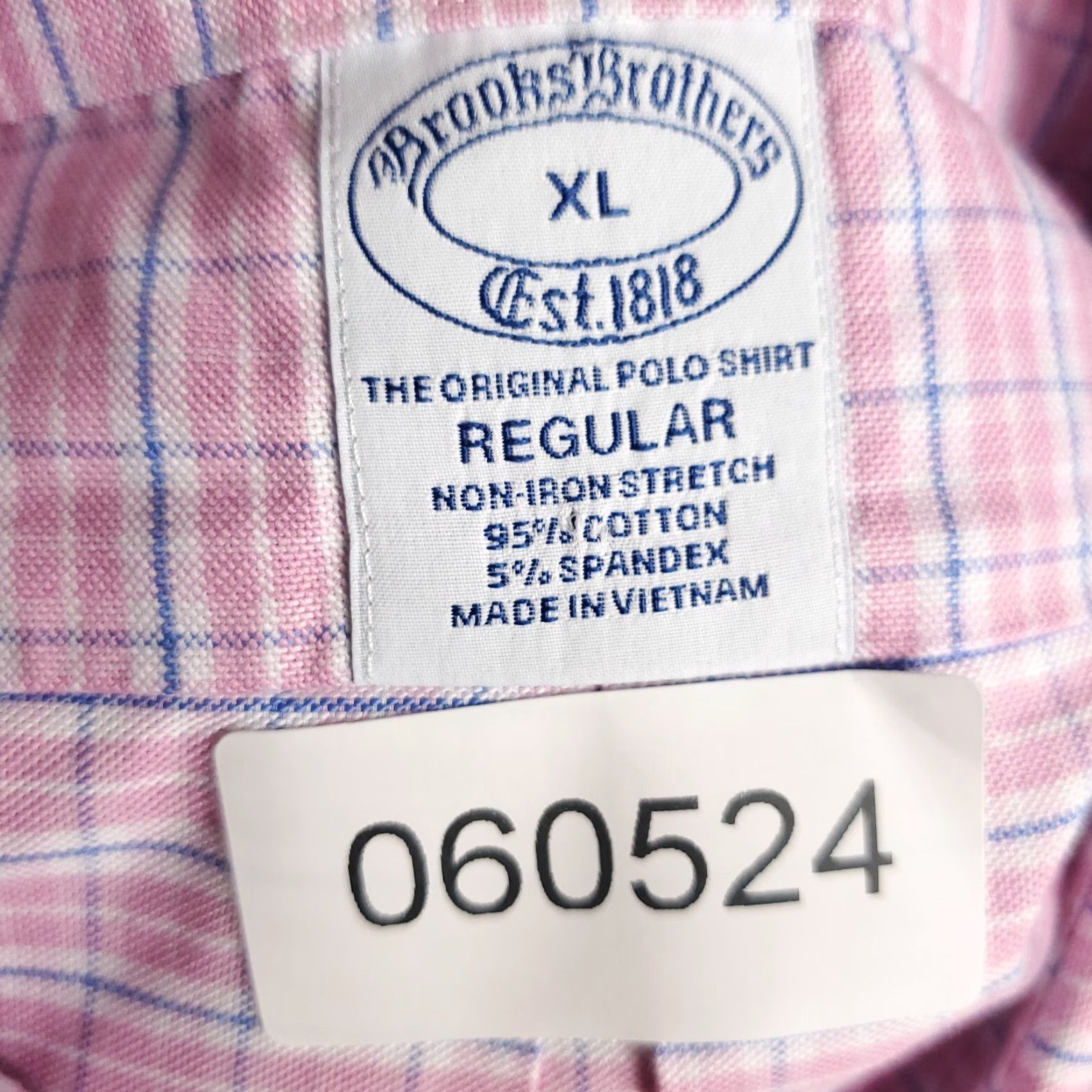 Brooks Brothers Brooks Brothers Button-Up Shirt Mens XL Pink Plaid Long Sleeve Casual Size US XL / EU 56 / 4 - 7 Thumbnail