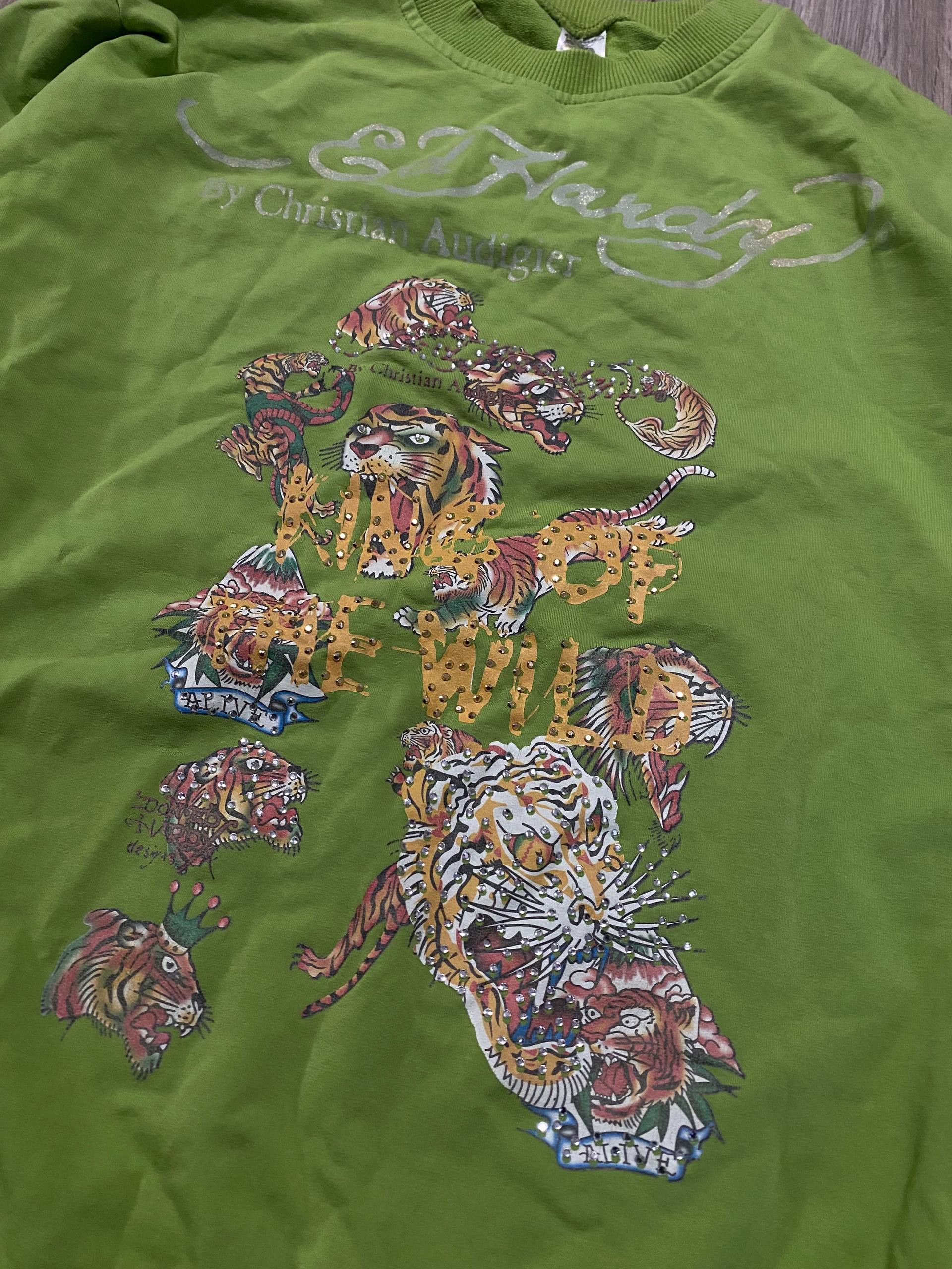 Ed Hardy Ed Hardy Sweatshirt Cristian Audigier Big Logo Tiger Size US L / EU 52-54 / 3 - 2 Thumbnail