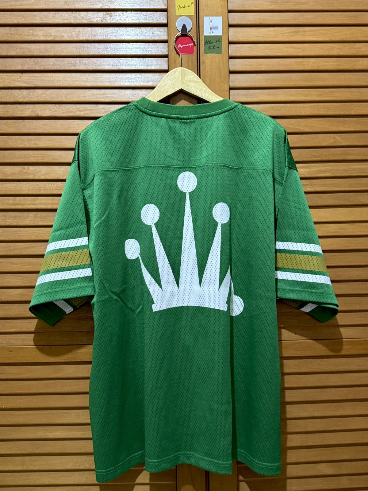 Stussy Stussy Mesh Crown Jersey Green Size US XXL / EU 58 / 5 - 1 Thumbnail