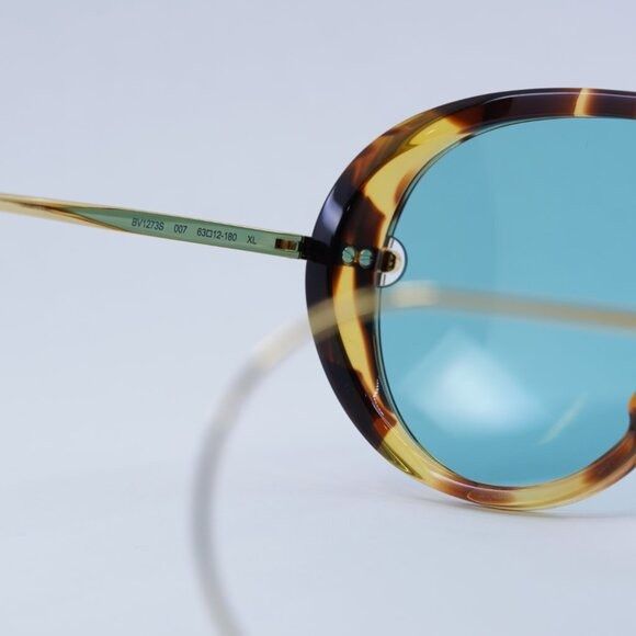 Bottega Veneta Bottega Veneta BV1273S 007 Sunglasses Havana/Gold Geometric Size ONE SIZE - 9 Thumbnail