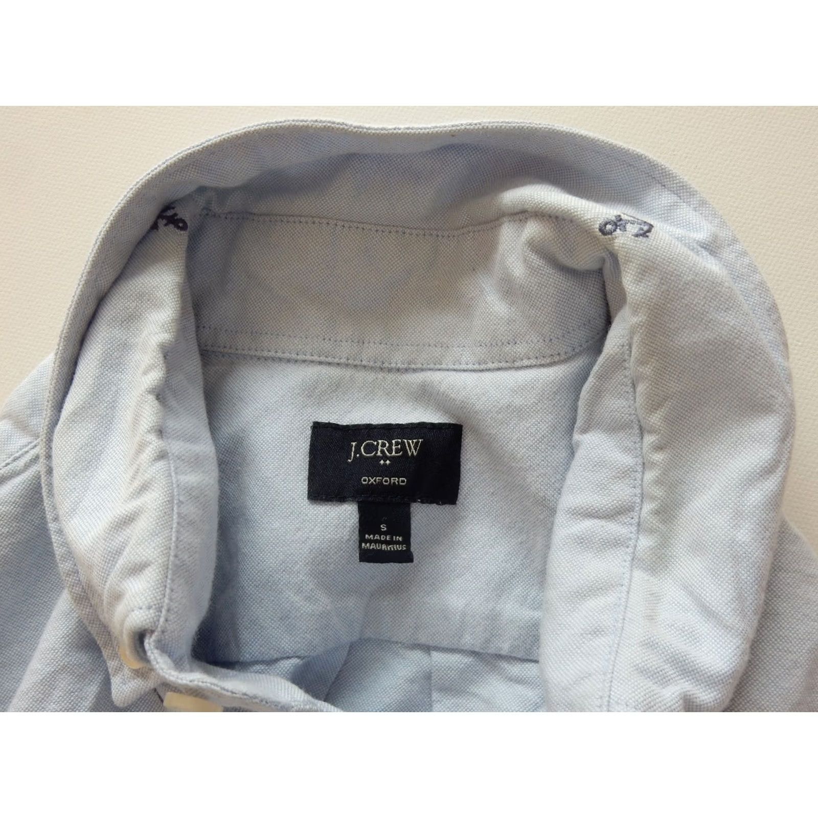 J.Crew J.CREW Shirt Button-Up Men Short Sleeve Size S Oxford Anchors Blue Cotton Size US S / EU 44-46 / 1 - 4 Thumbnail