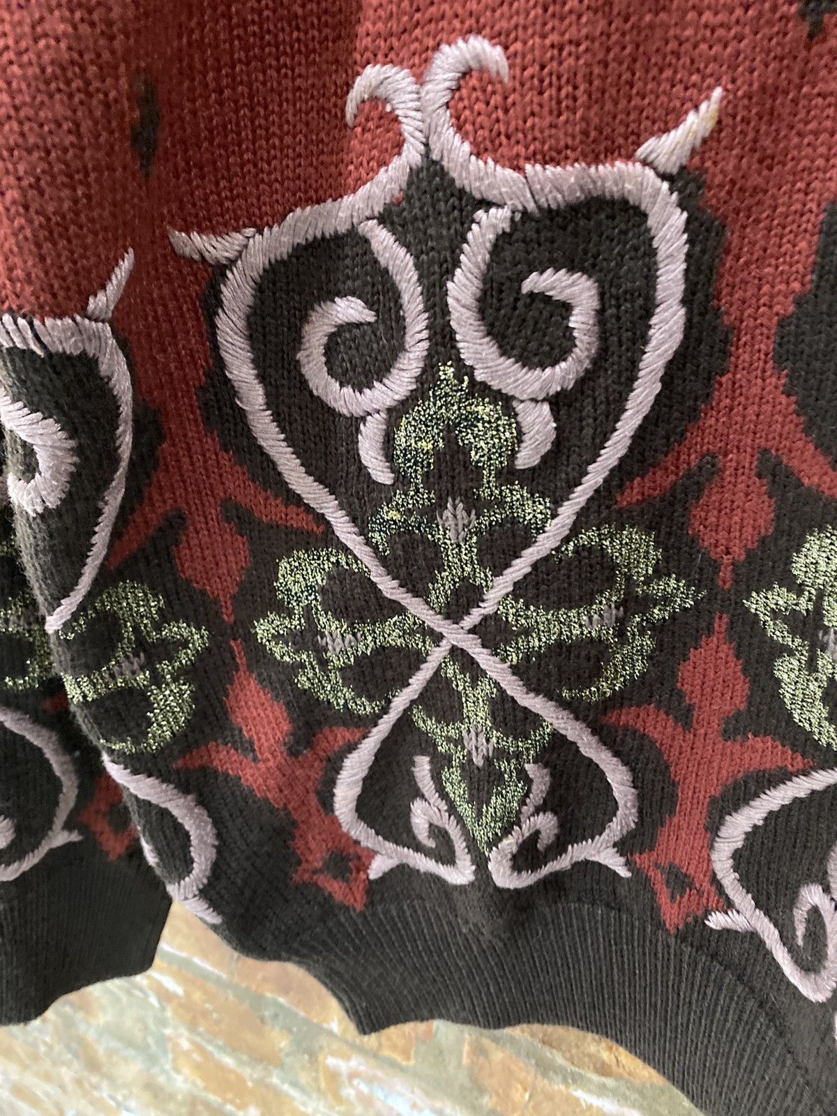 Yoshiyuki Konishi 🔥1990s Ficce Tribal knitwear Size US L / EU 52-54 / 3 - 6 Thumbnail
