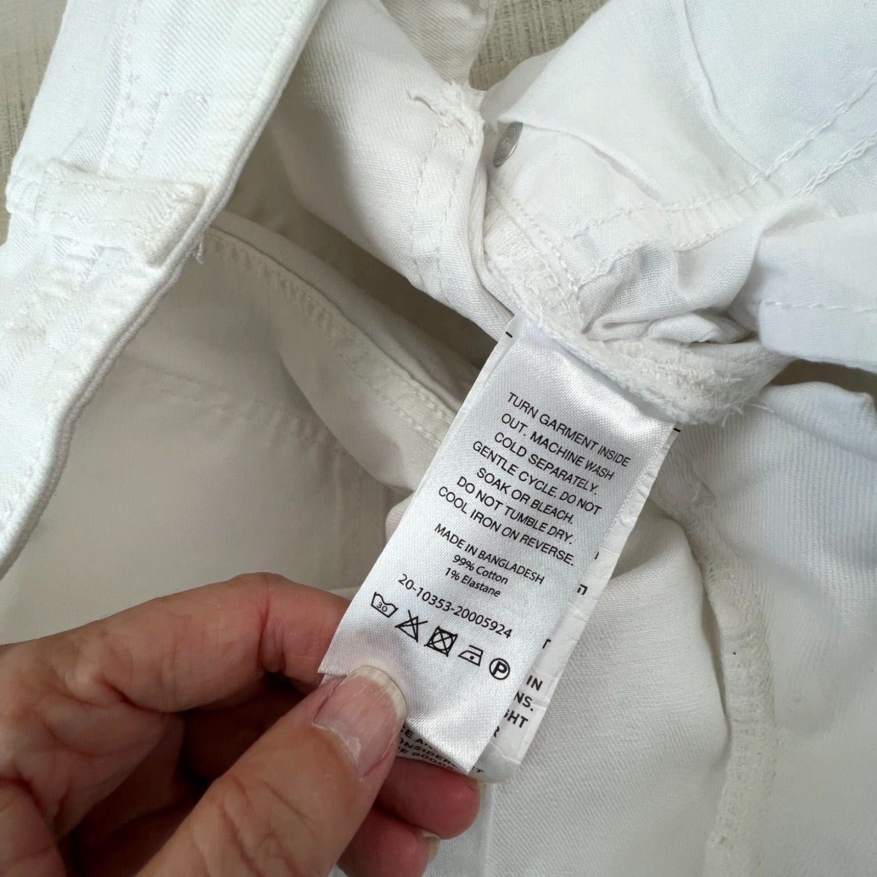 Vintage Castro Womens Skinny Jeans 26" Waist High Waist White Denim Size 26" / US 2 / IT 38 - 6 Thumbnail
