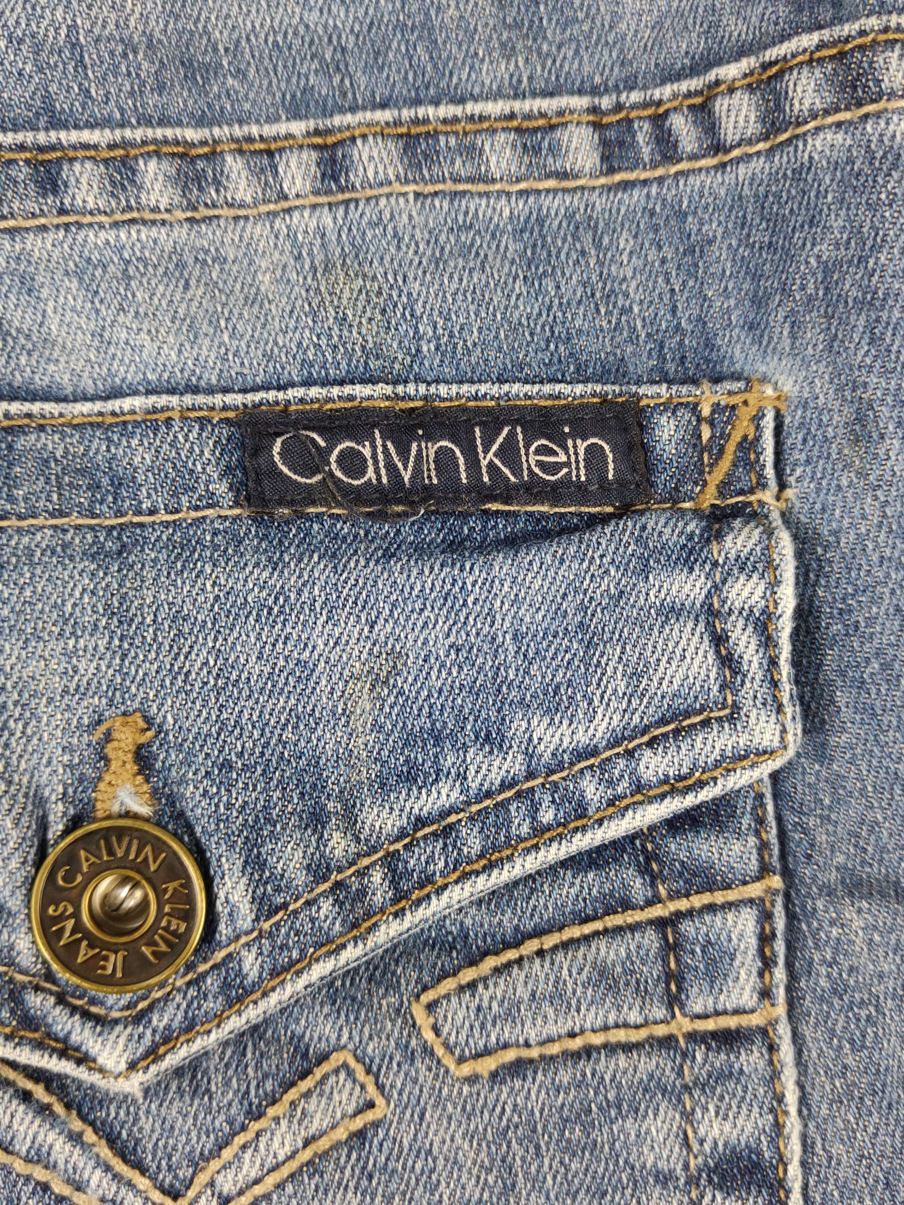 Calvin Klein Calvin Klein Blue Distressed Ripped Jeans #W1494 Size 36" / US 14 / IT 50 - 11 Thumbnail