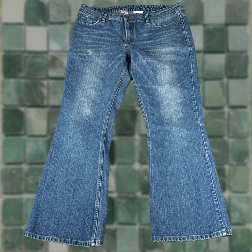 Vintage VINTAGE All American Clothing Co. Flare Leg Jeans Blue Denim 14A Womens Jeans Made USA Size 36" / US 14 / IT 50 - 1 Thumbnail