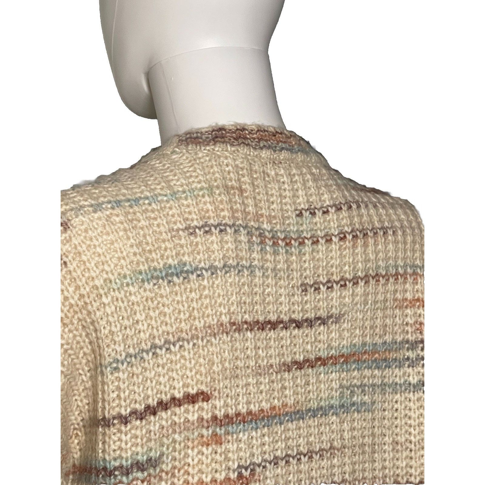 American Eagle Outfitters American Eagle White Brown Striped Long Sleeve Sweater XS Size XS / US 0-2 / IT 36-38 - 5 Thumbnail