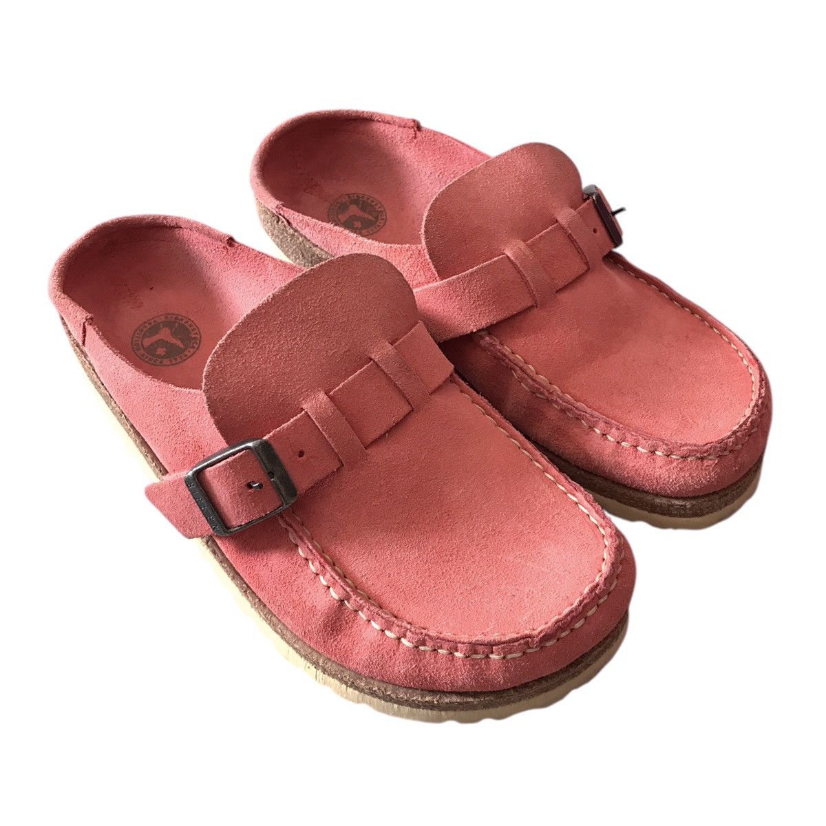 Birkenstock Birkenstock Buckley WMN Nubuck Leather Peach Slip-On Shoe Size US 7 / IT 37 - 1 Thumbnail