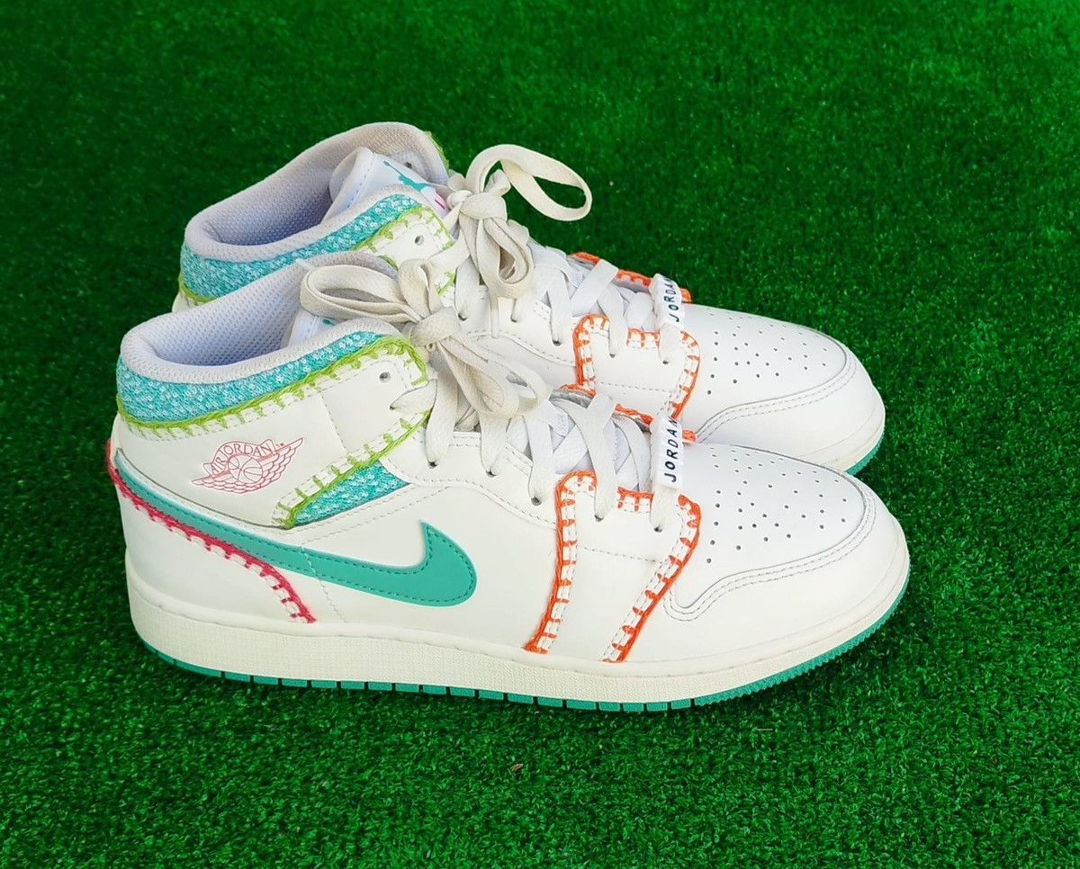 Jordan Brand Shoes Air Jordan 1 Mid "Multi Knit" #us6 - #eur38,5 Size US 6 / IT 36 - 1 Thumbnail