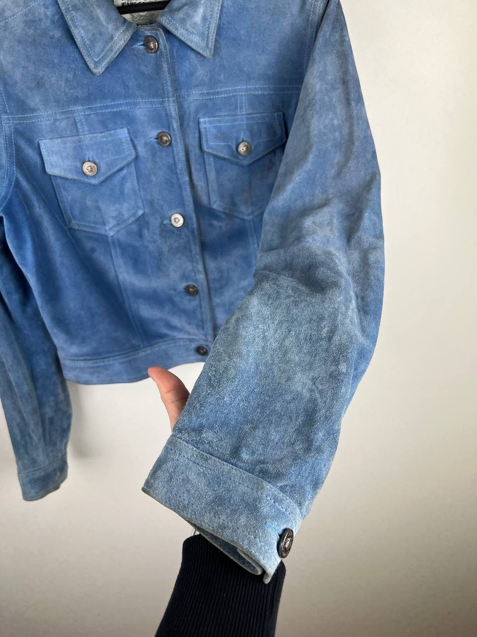 Versace × Versace Jeans Couture × Vintage Versace Jeans Couture leather vintage jacket size XS Size XS / US 0-2 / IT 36-38 - 10 Thumbnail