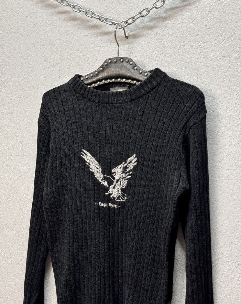 Japanese Brand Distressed Striped Sweater Vintage Y2K Faded Knit Y2K Effect Size US M / EU 48-50 / 2 - 4 Thumbnail
